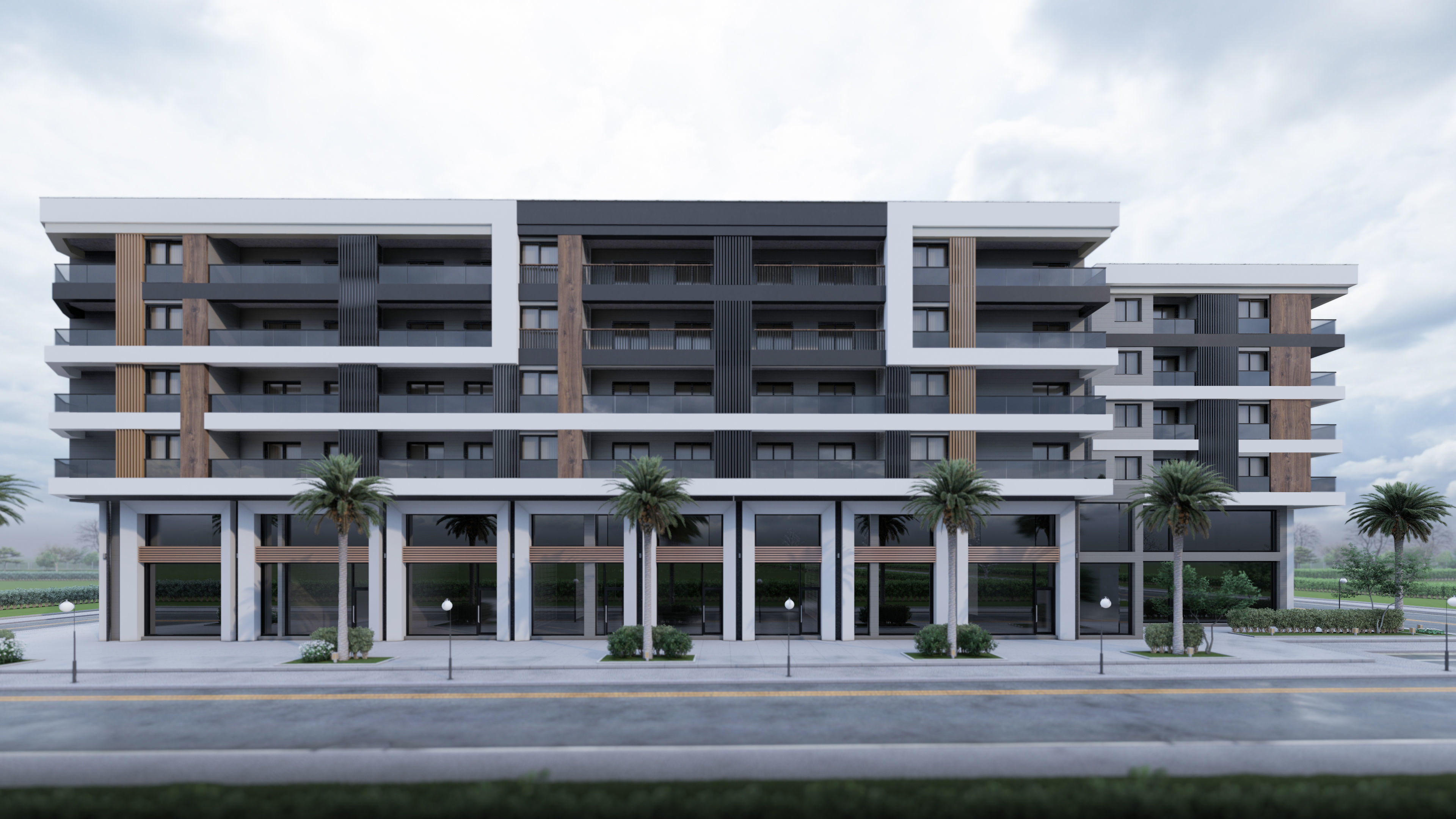 Big garden site project 3D model_3