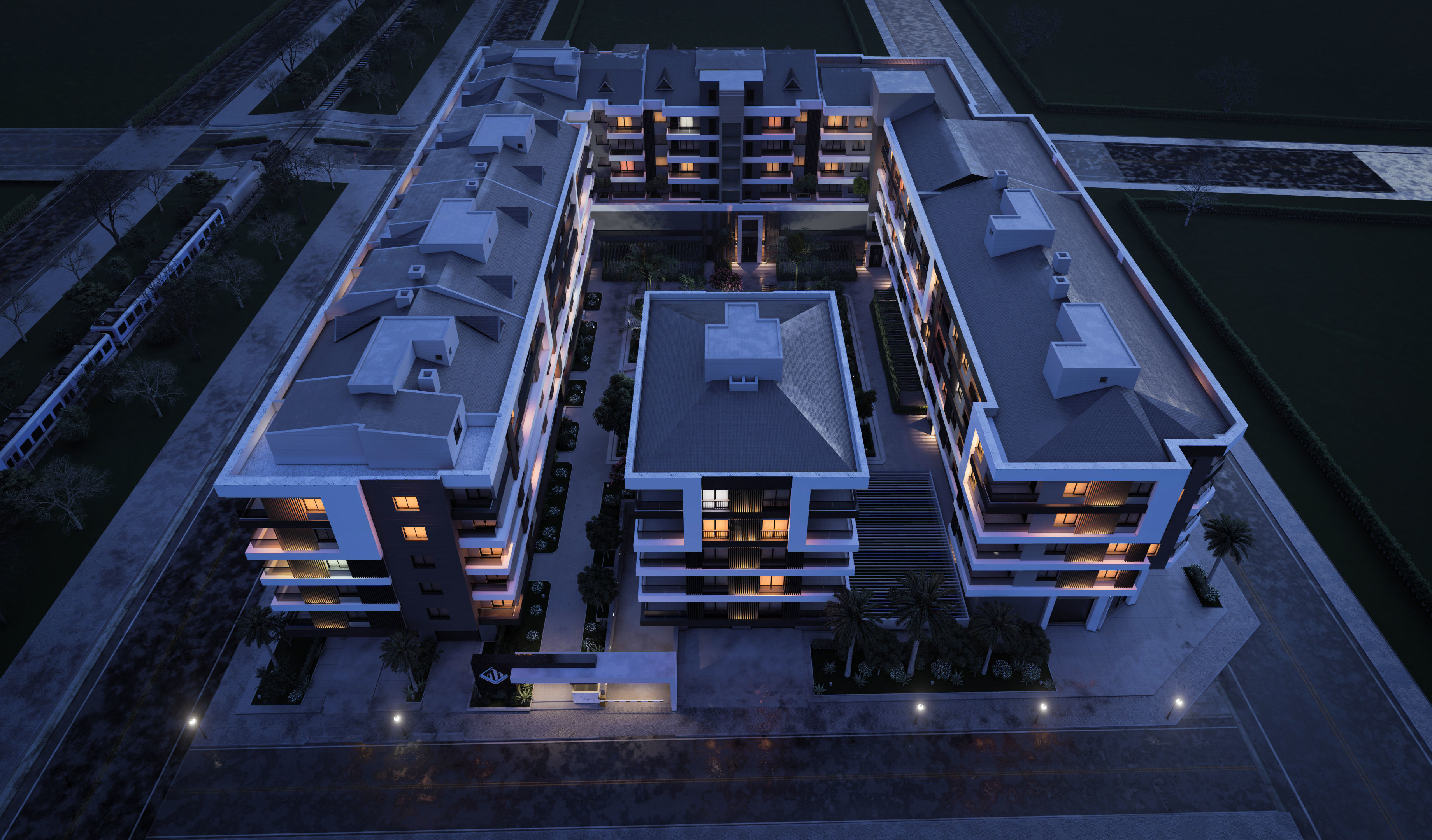 Big garden site project 3D model_6