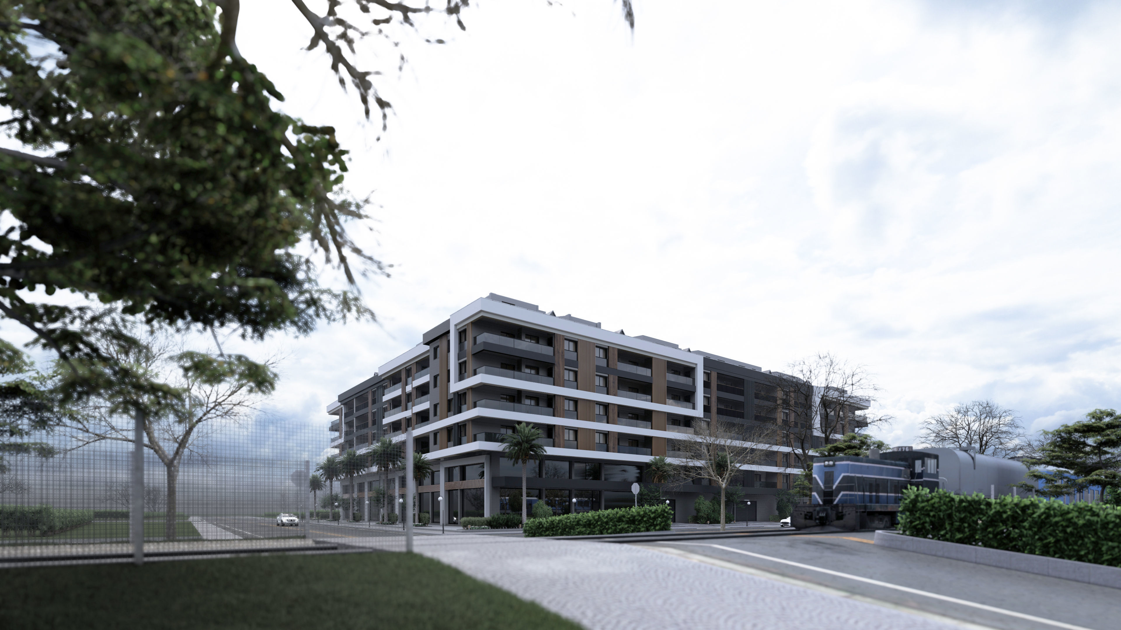 Big garden site project 3D model_5