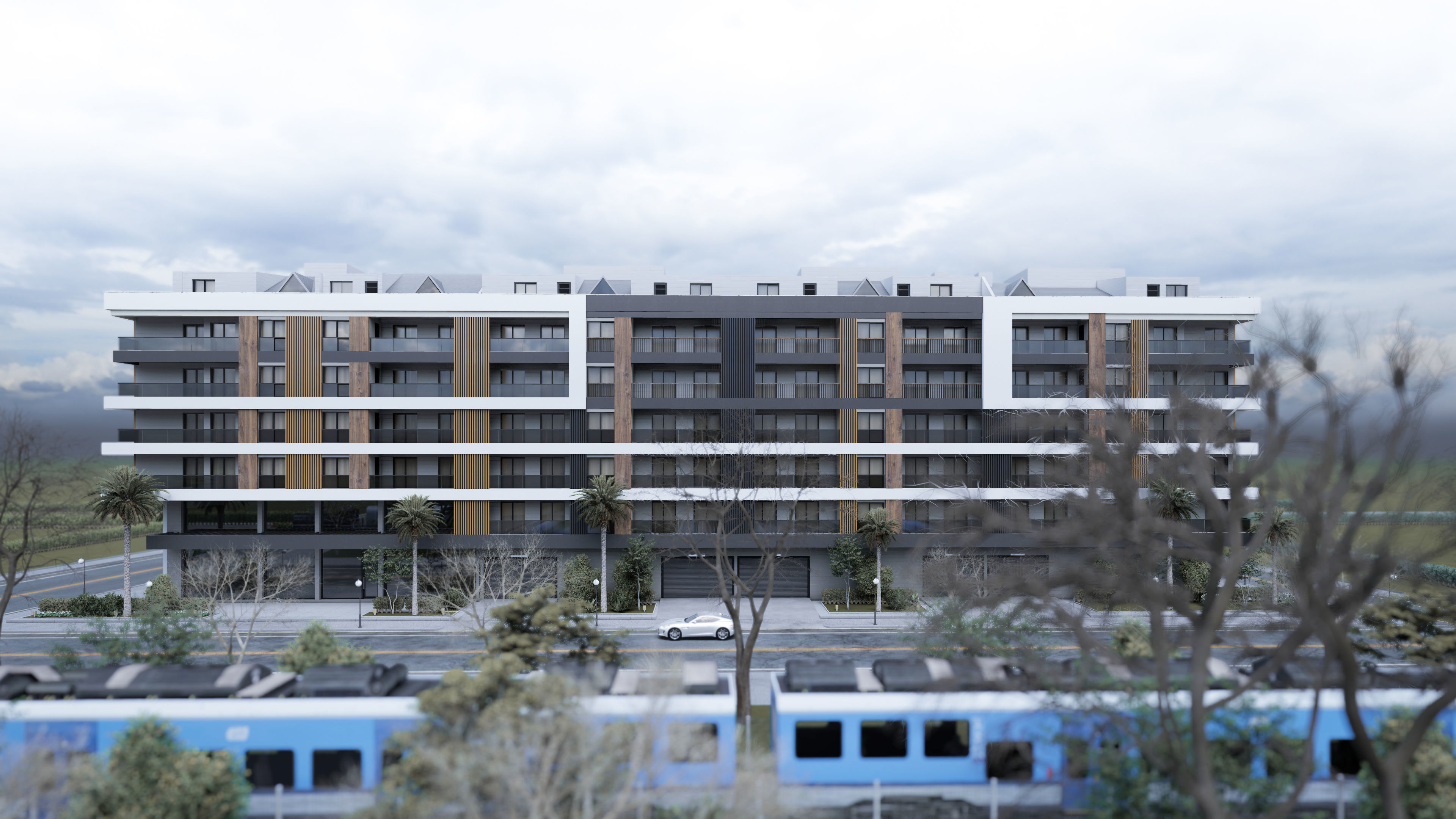 Big garden site project 3D model_2