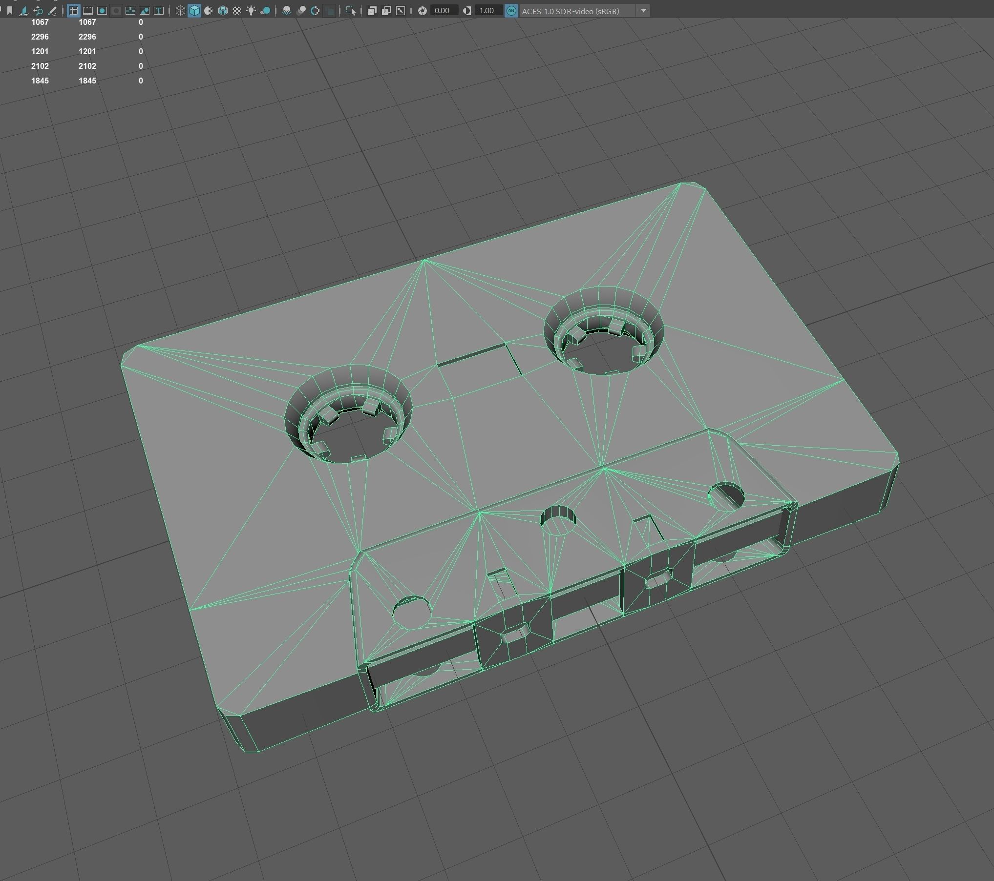Cassette Low-poly 3D model_5