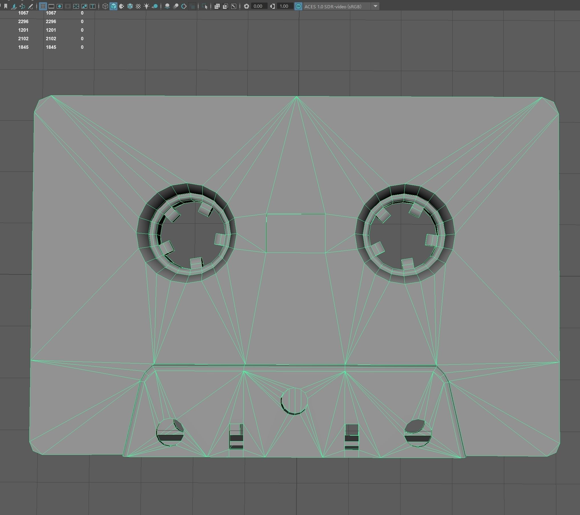 Cassette Low-poly 3D model_7