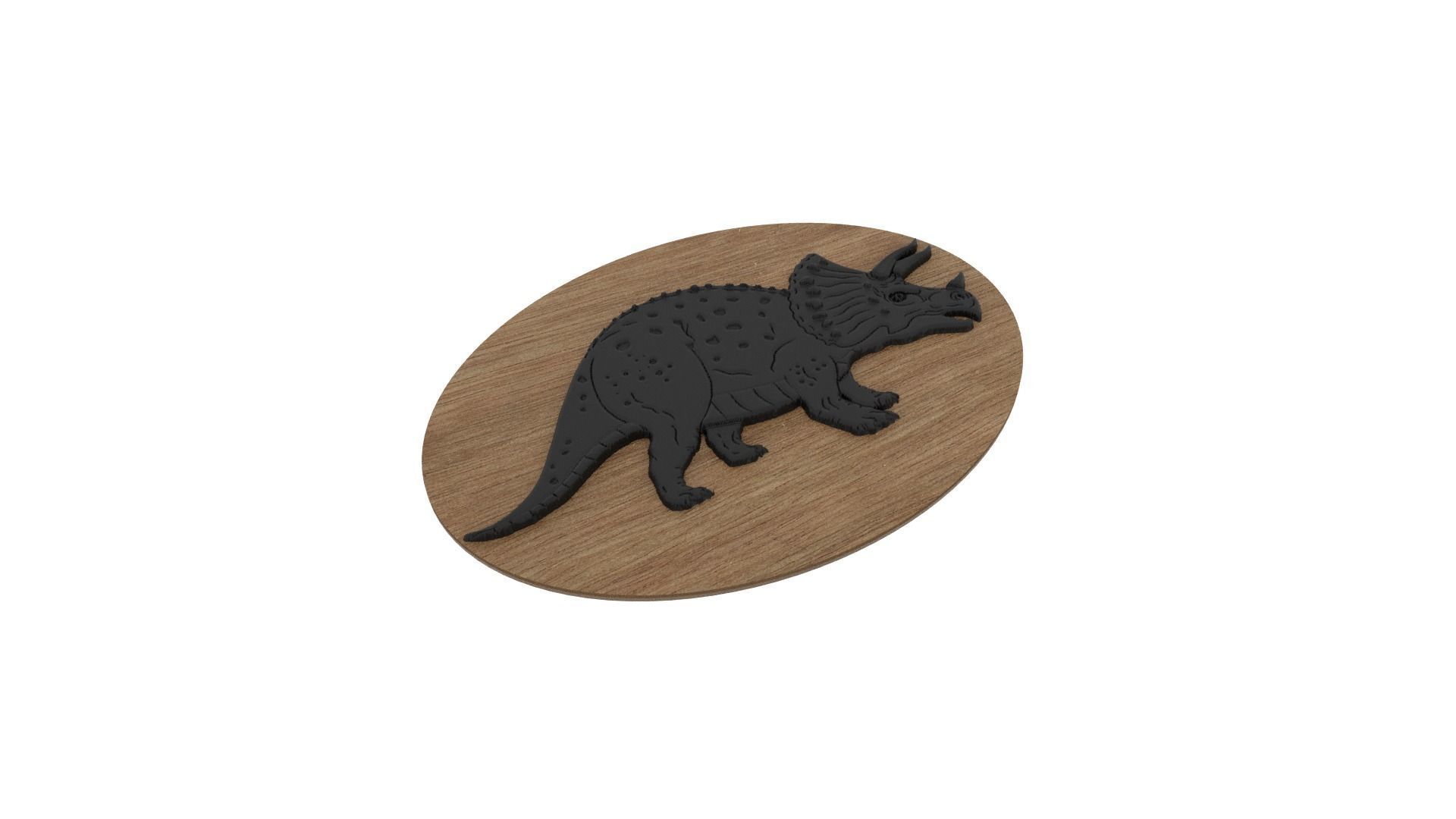 Rhino Medallion 3D print model_4