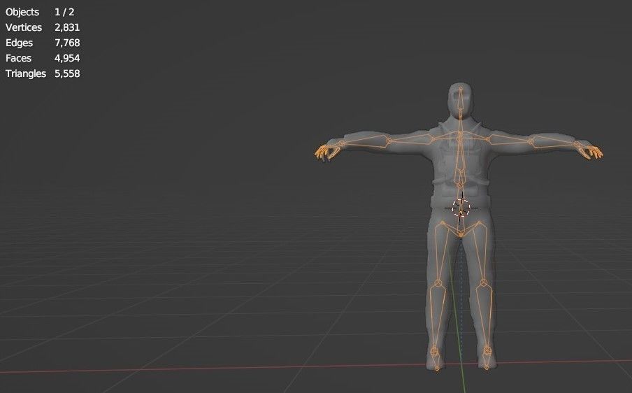 Sci-fi Futuristic character Cybernetic Cyberpunk hero Low-poly 3D model_22