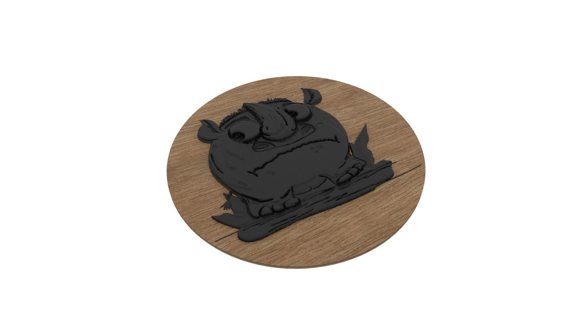 Medallion 3D print model_4