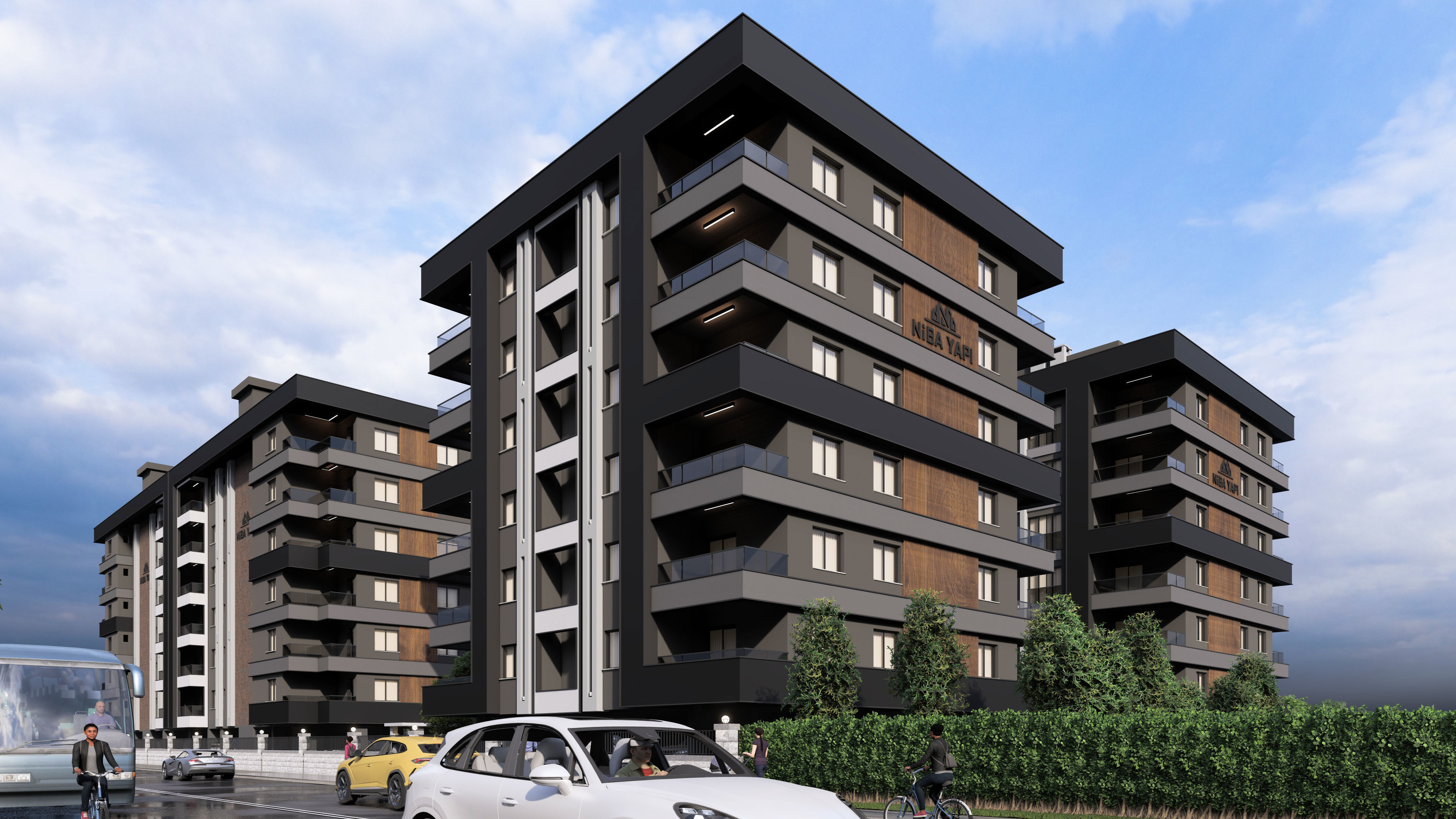 4 Block Big Site Project 3D model_9