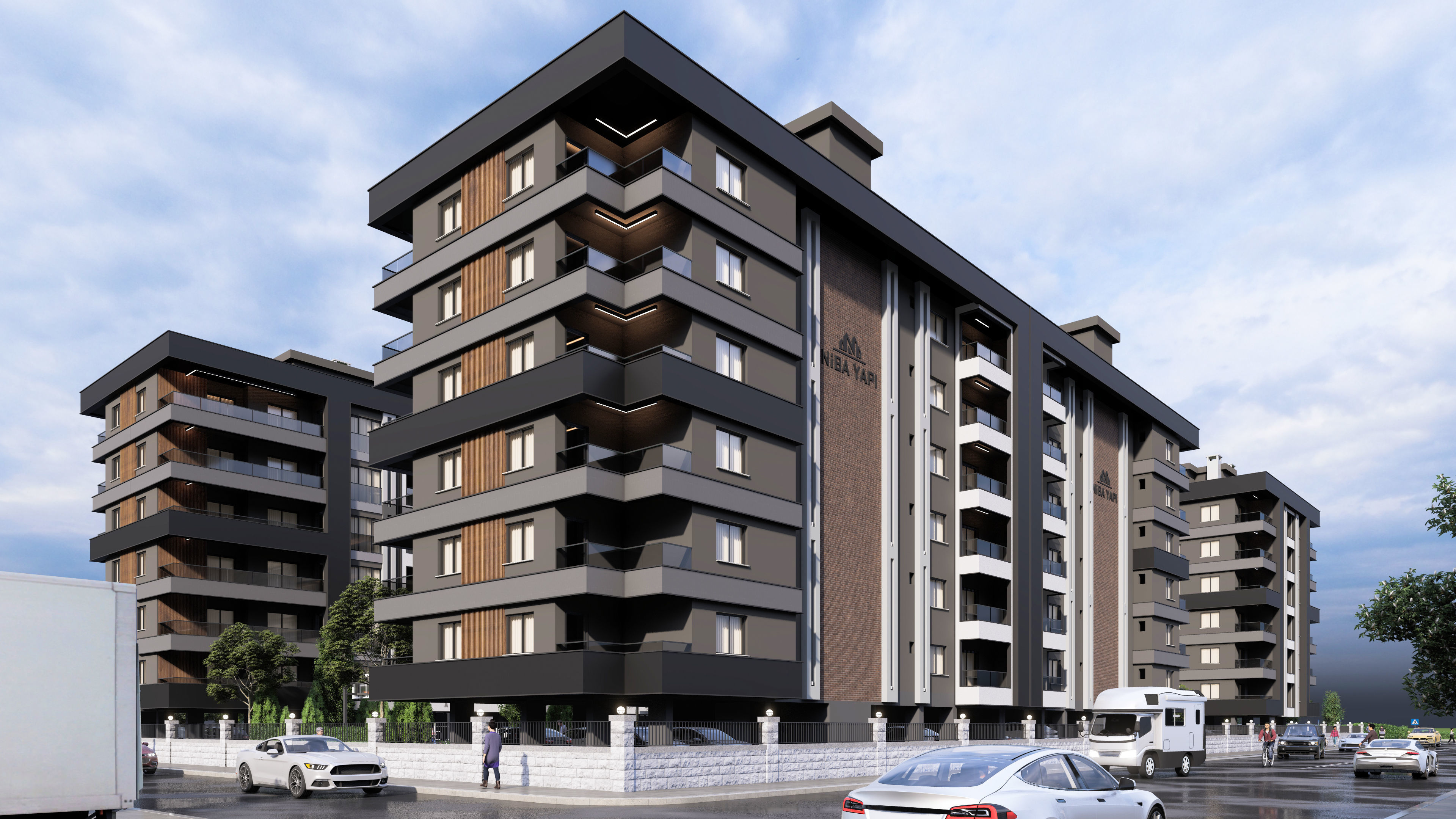 4 Block Big Site Project 3D model_7