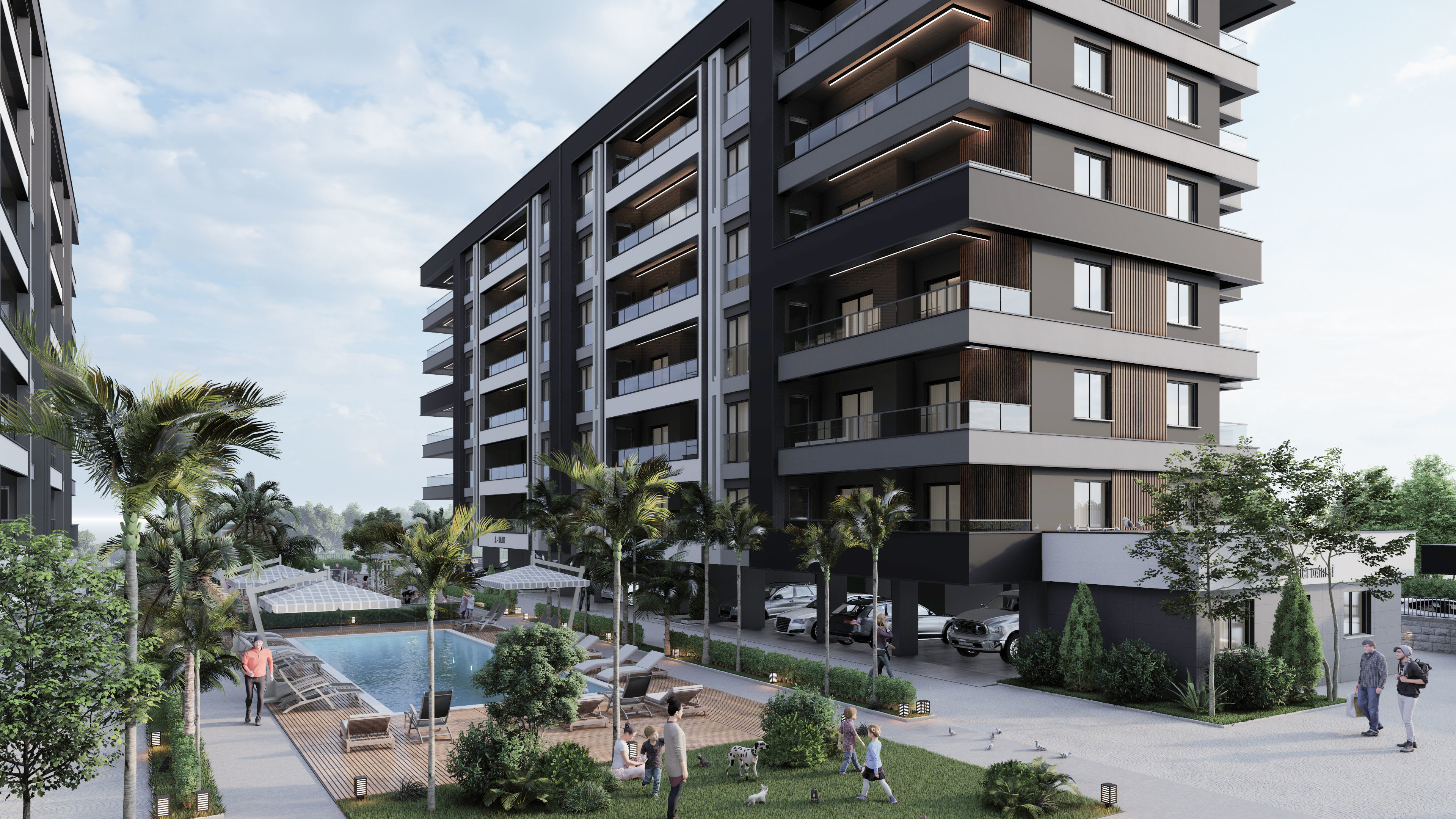 4 Block Big Site Project 3D model_24