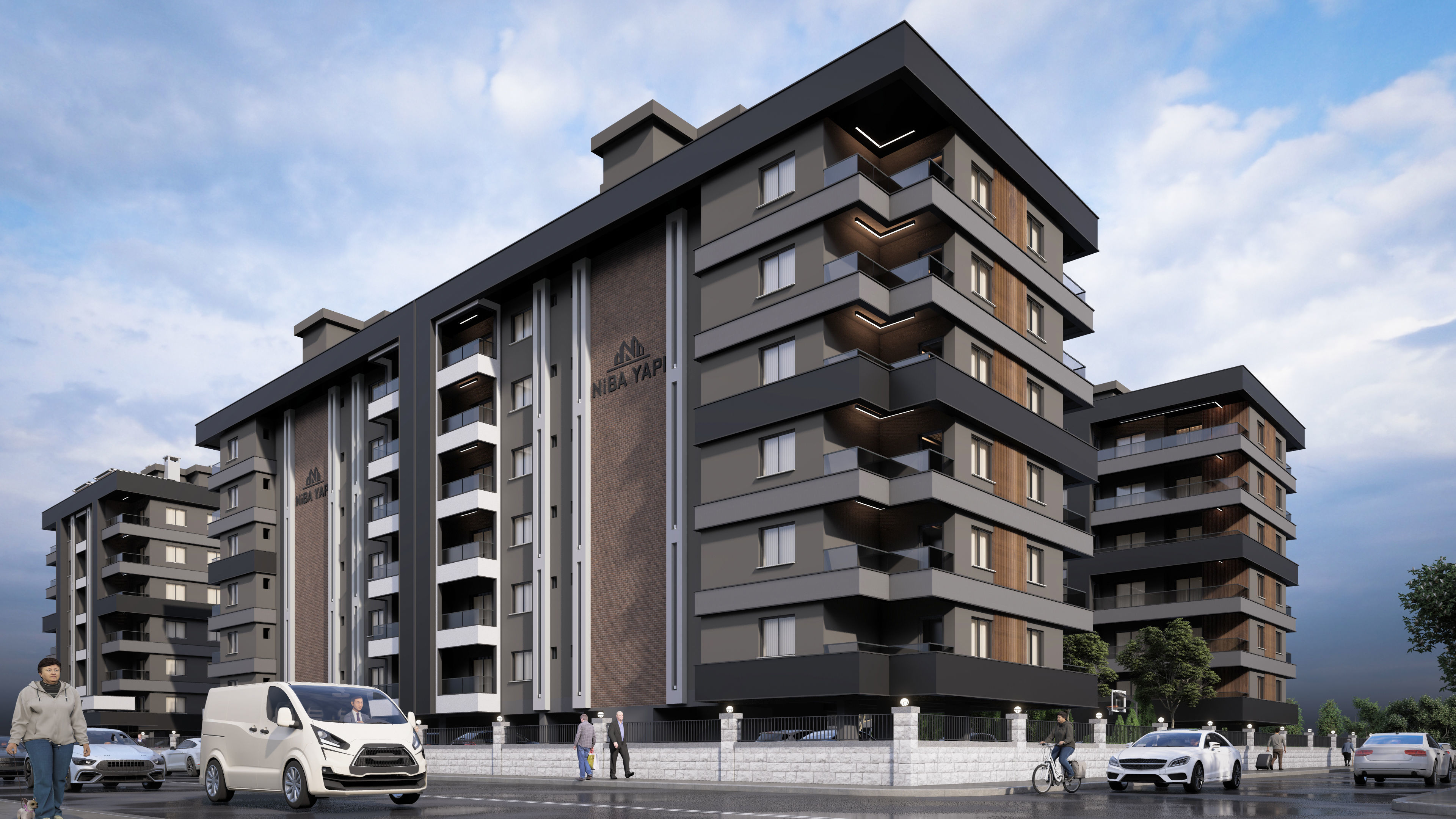 4 Block Big Site Project 3D model_3