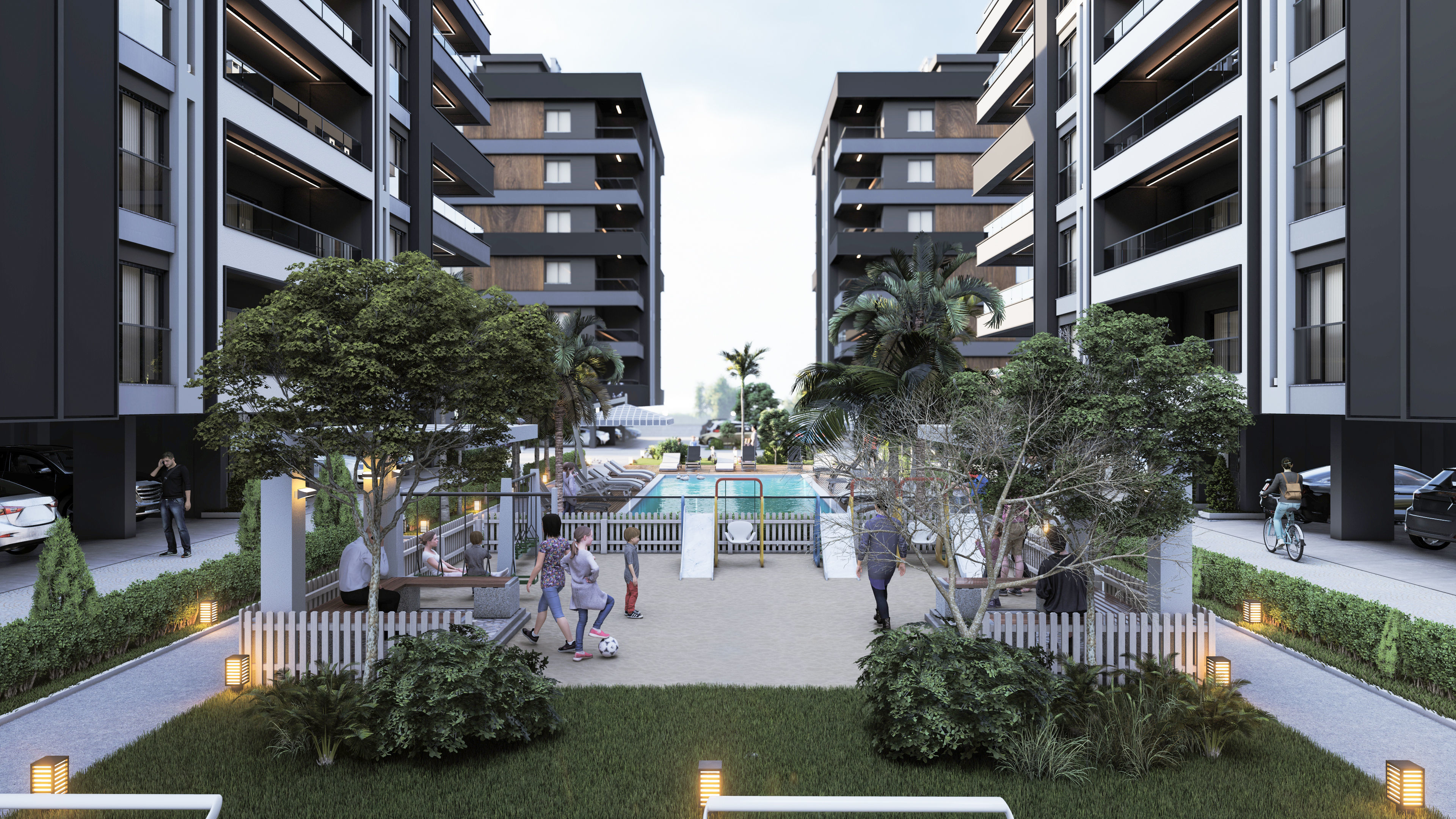 4 Block Big Site Project 3D model_27