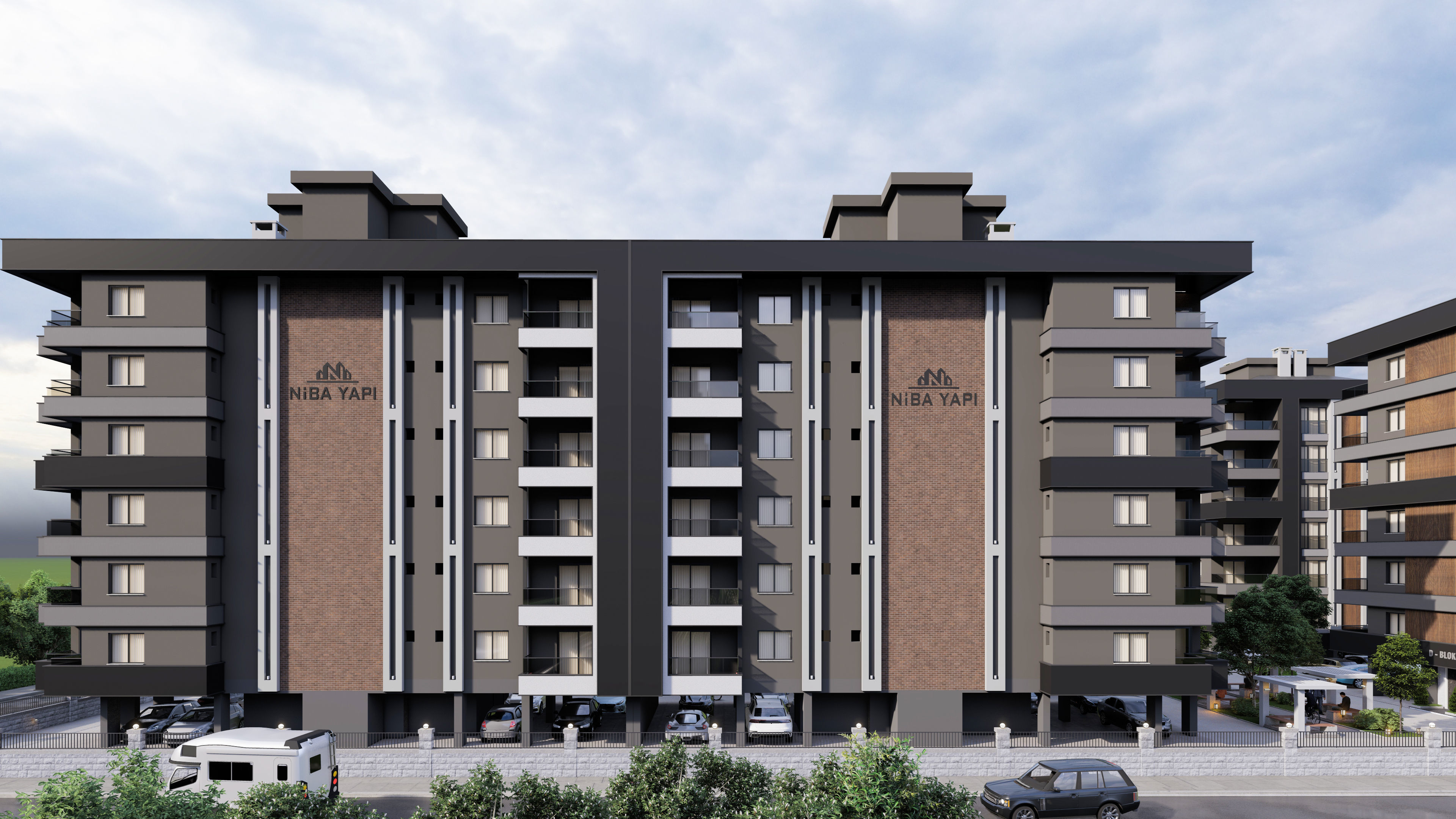 4 Block Big Site Project 3D model_6