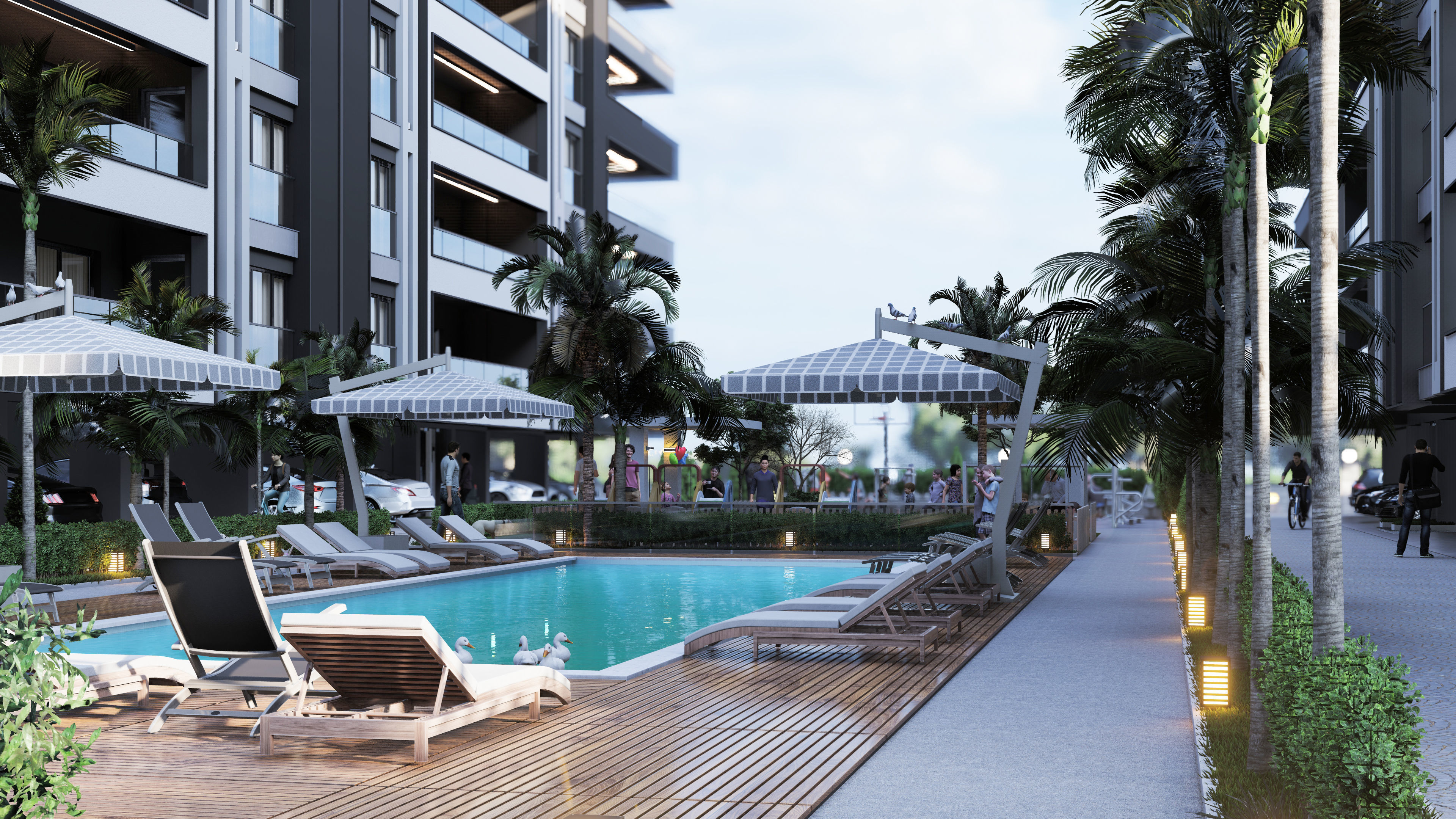 4 Block Big Site Project 3D model_23