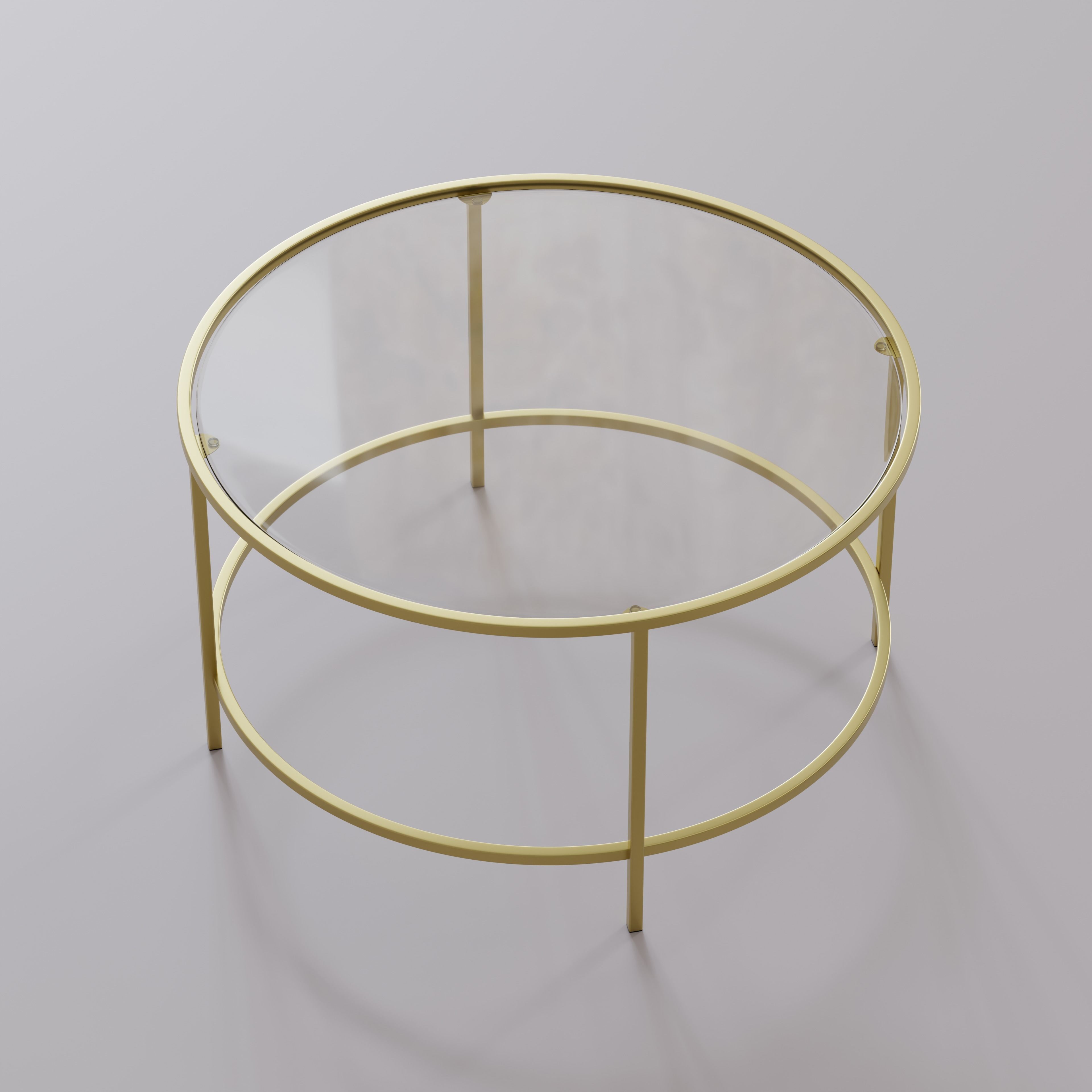 Decorative Glass Coffee Table 3D model_4