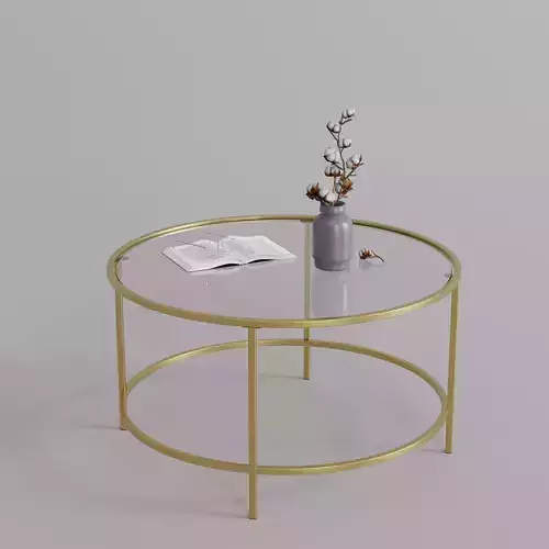 Decorative Glass Coffee Table 3D model