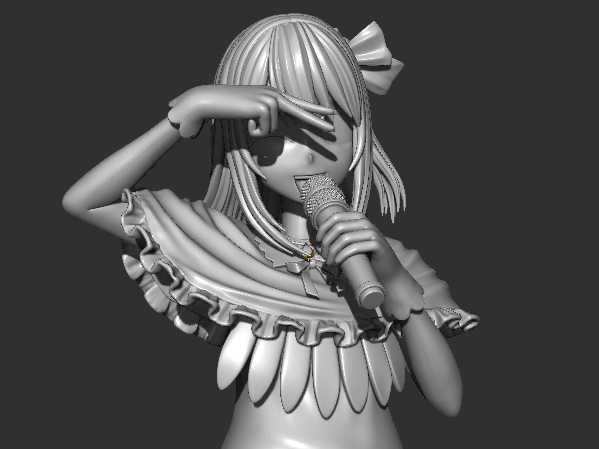 Ruby Hoshino idol ver figure 3d 3D print model_12