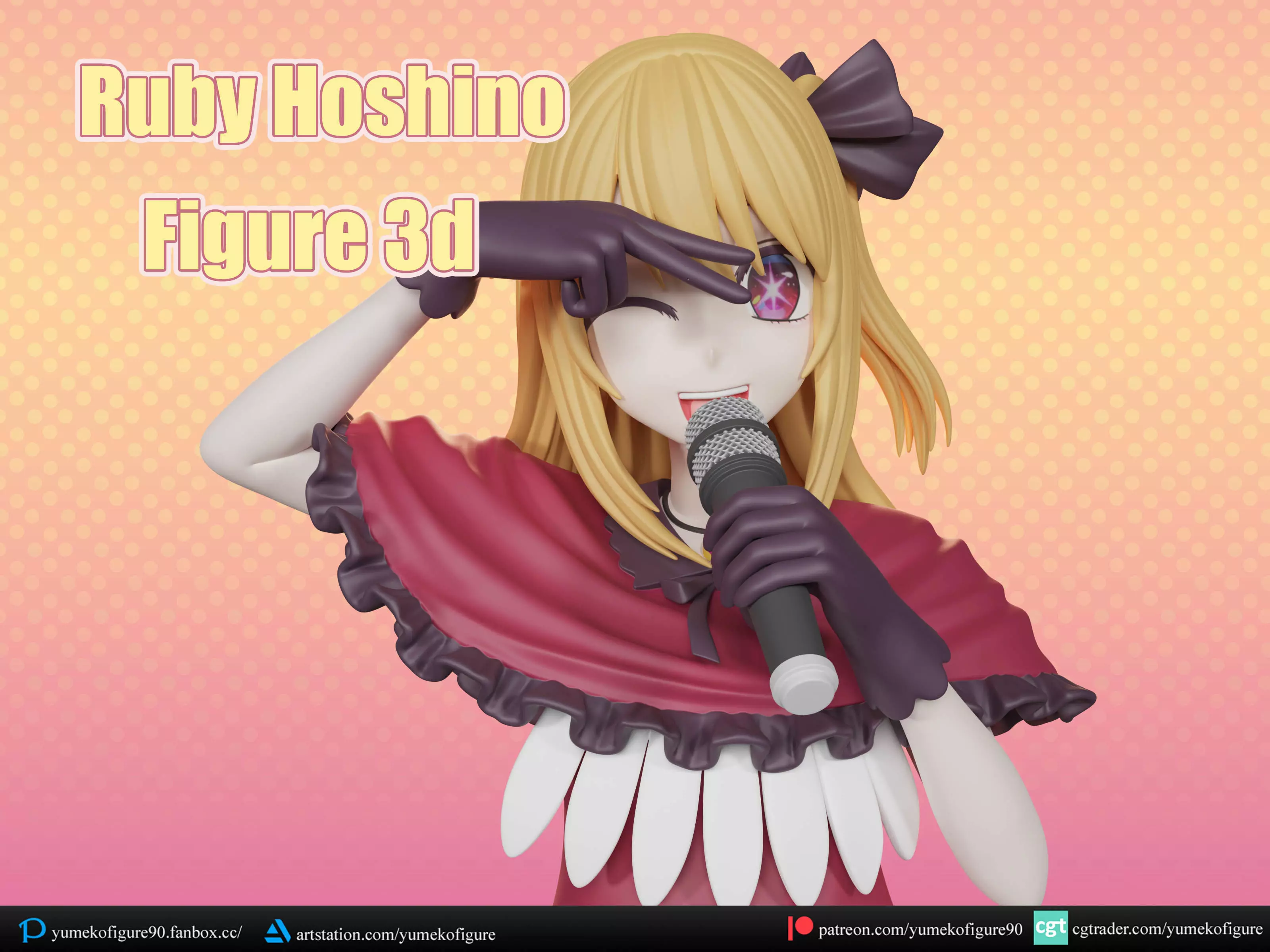 Ruby Hoshino idol ver figure 3d 3D print model_0