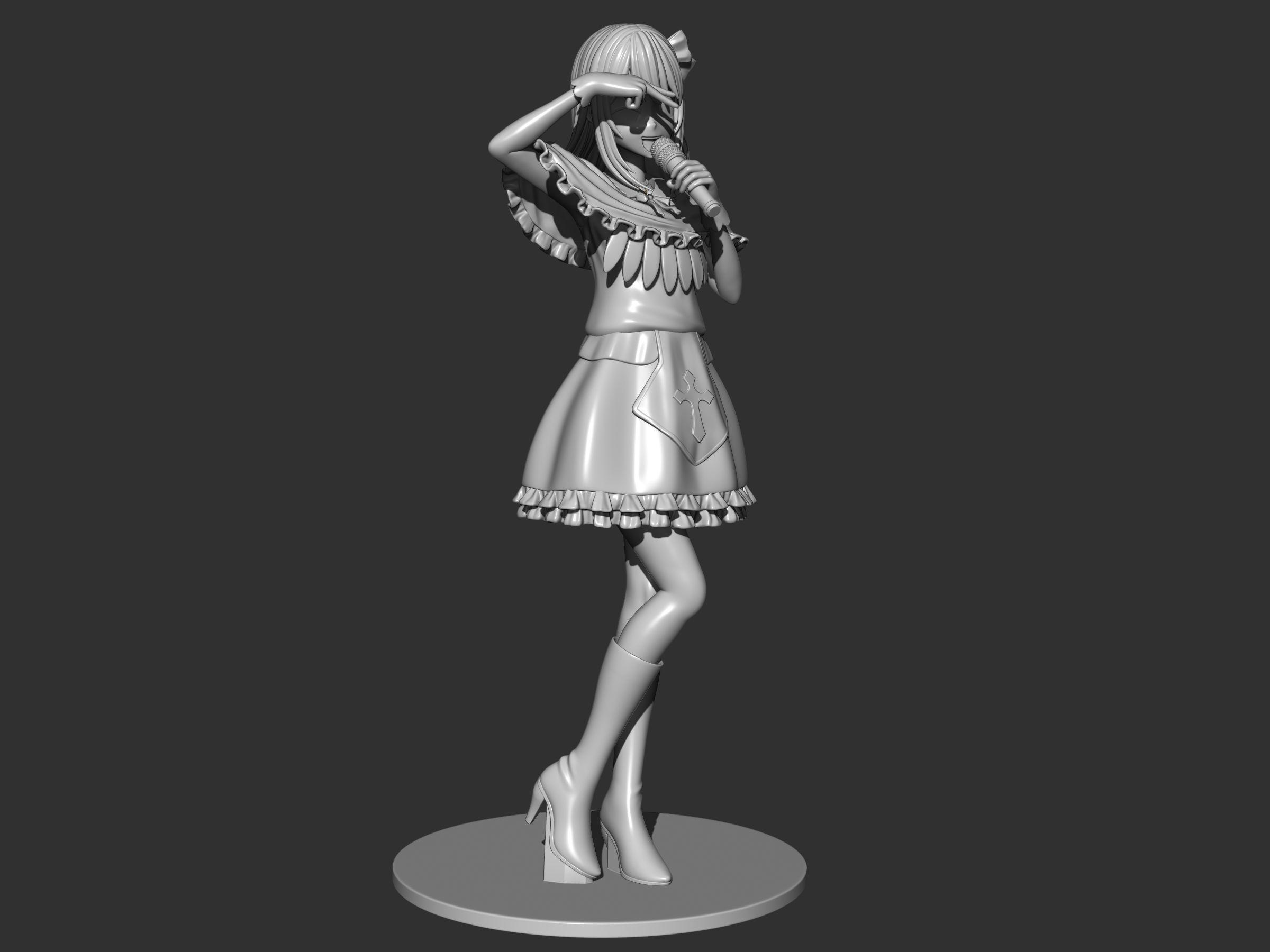 Ruby Hoshino idol ver figure 3d 3D print model_11