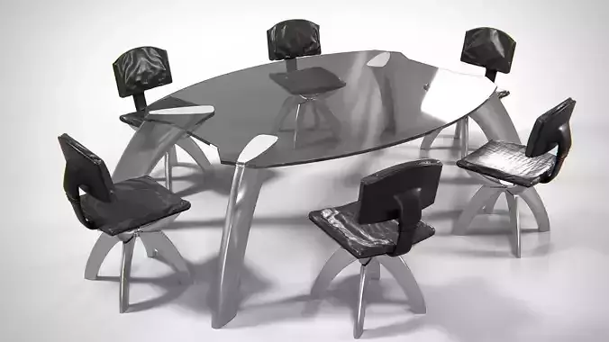 Seon Table And Chairs PBR