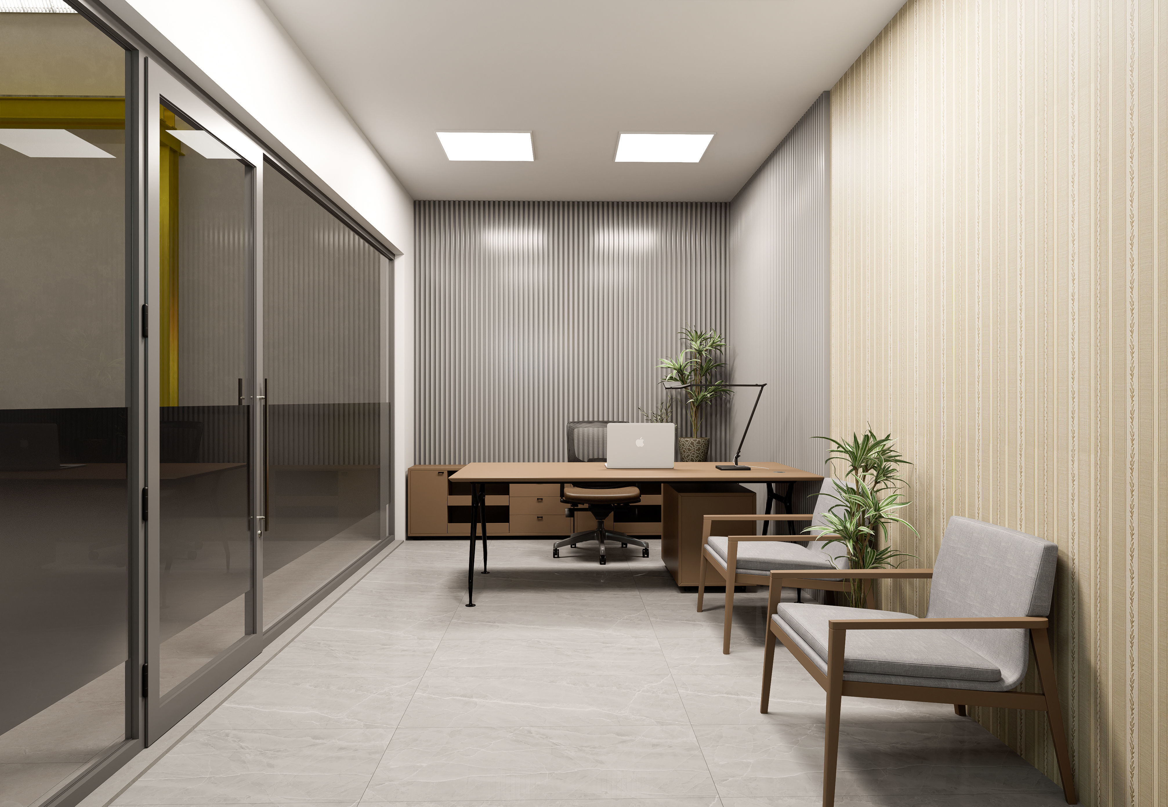 Prefabricated shop and warehouse project 3D model_11