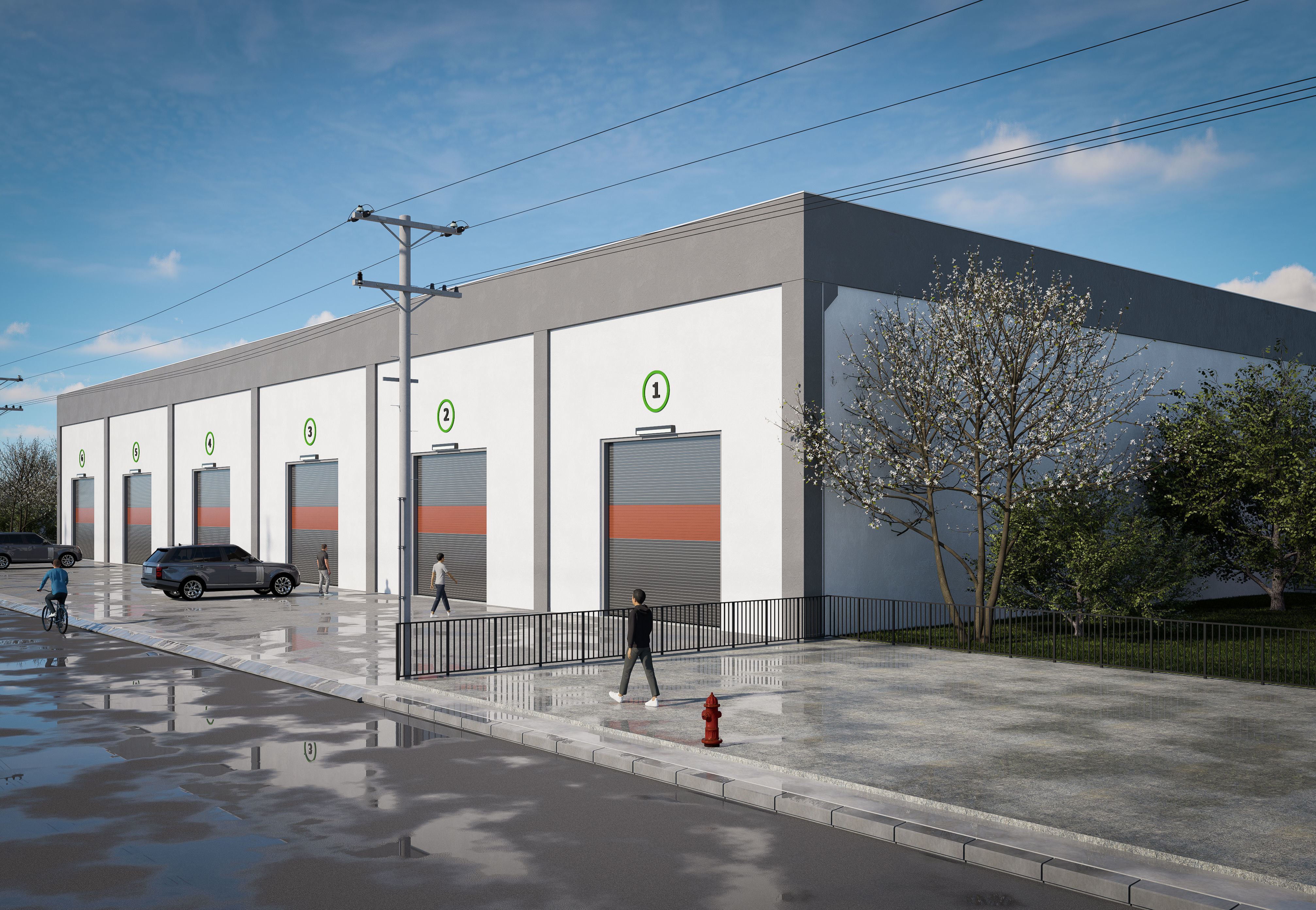 Prefabricated shop and warehouse project 3D model_5