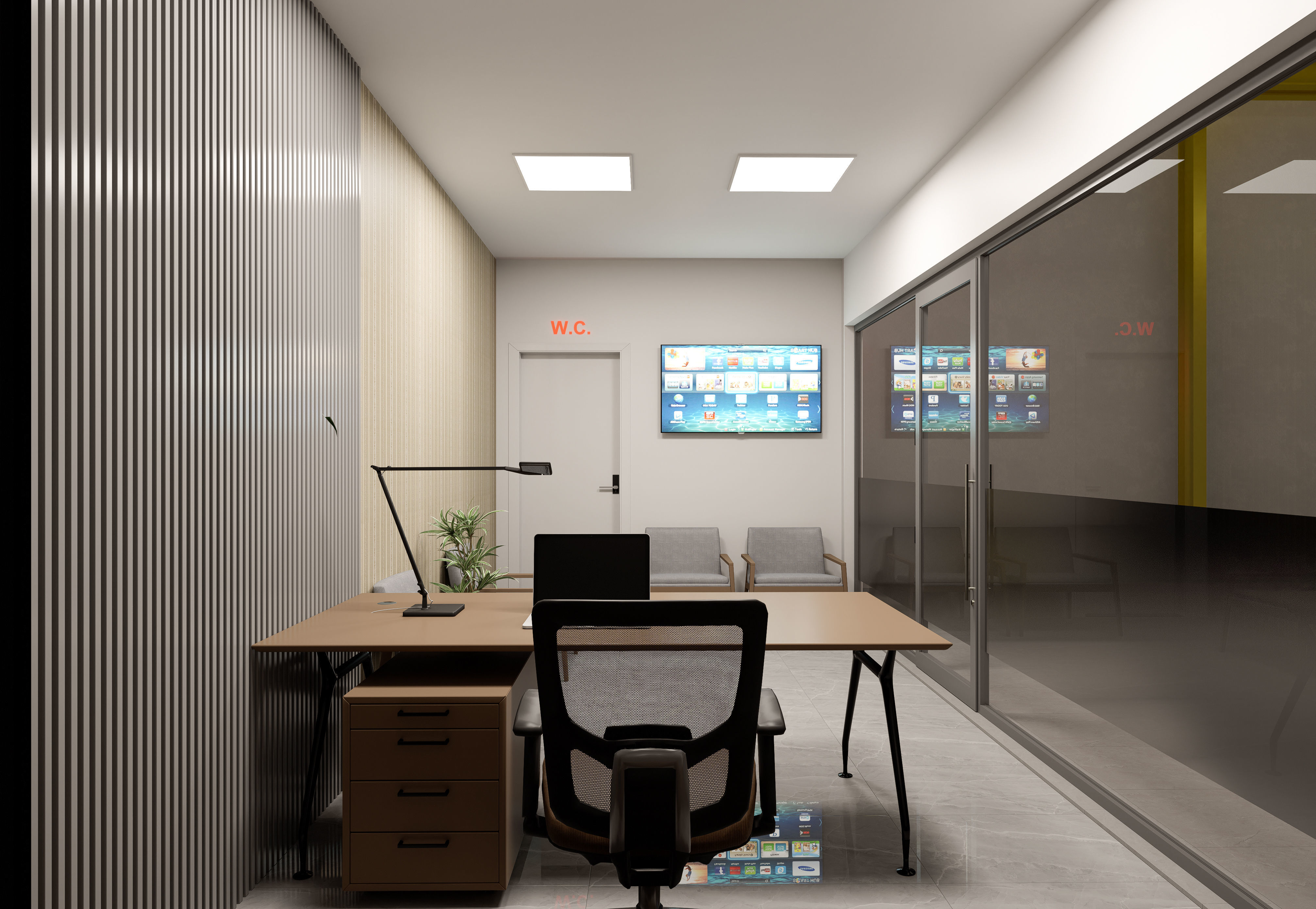 Prefabricated shop and warehouse project 3D model_9