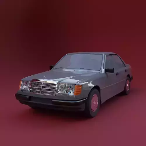 3d car model Mercedes-Benz W124
