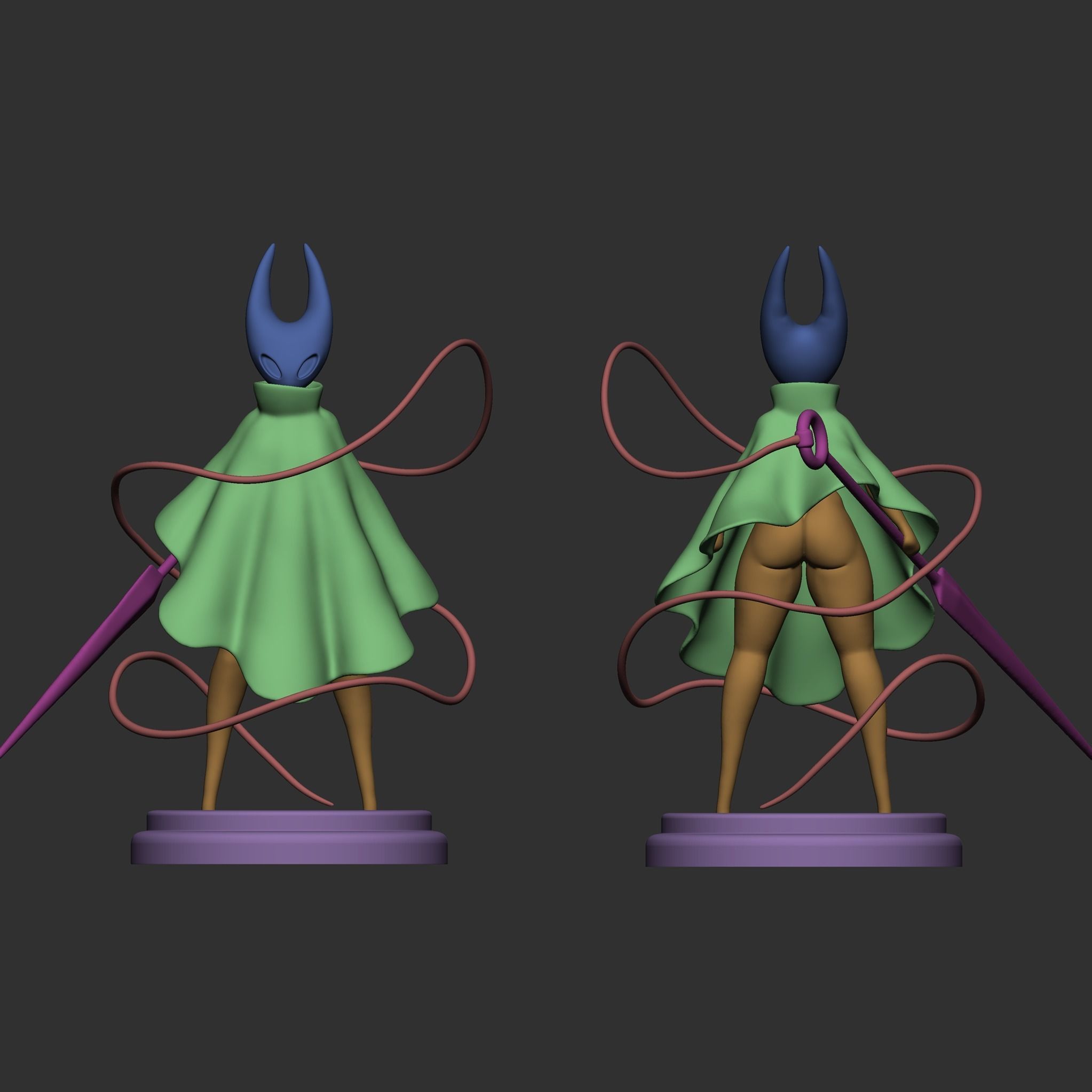 HORNET FIGURE - HOLLOW KNIGHT AND SILKSONG 3D print model_1