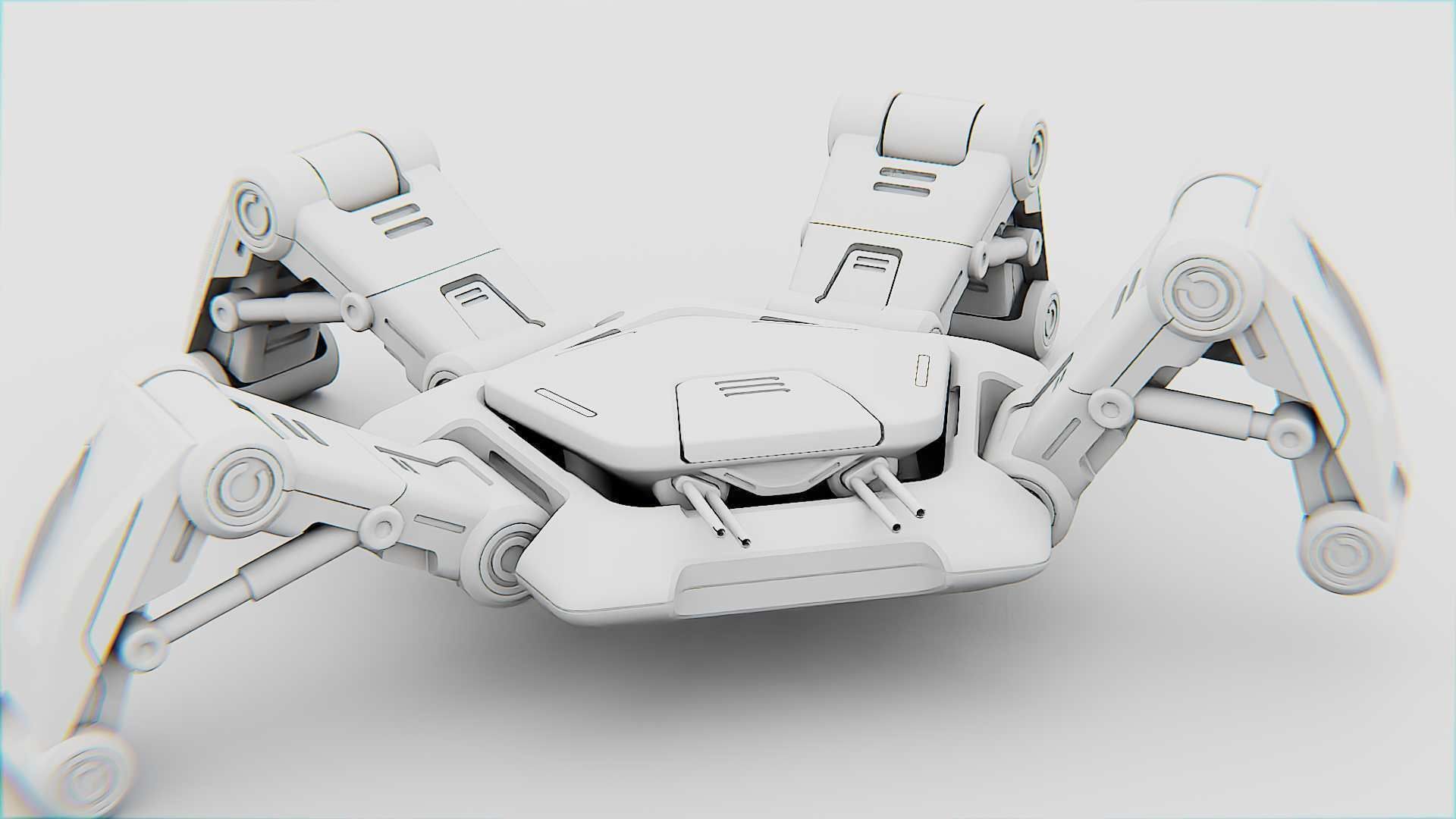 SPIDER BOT-XB-500 RIGGED 3D model_34