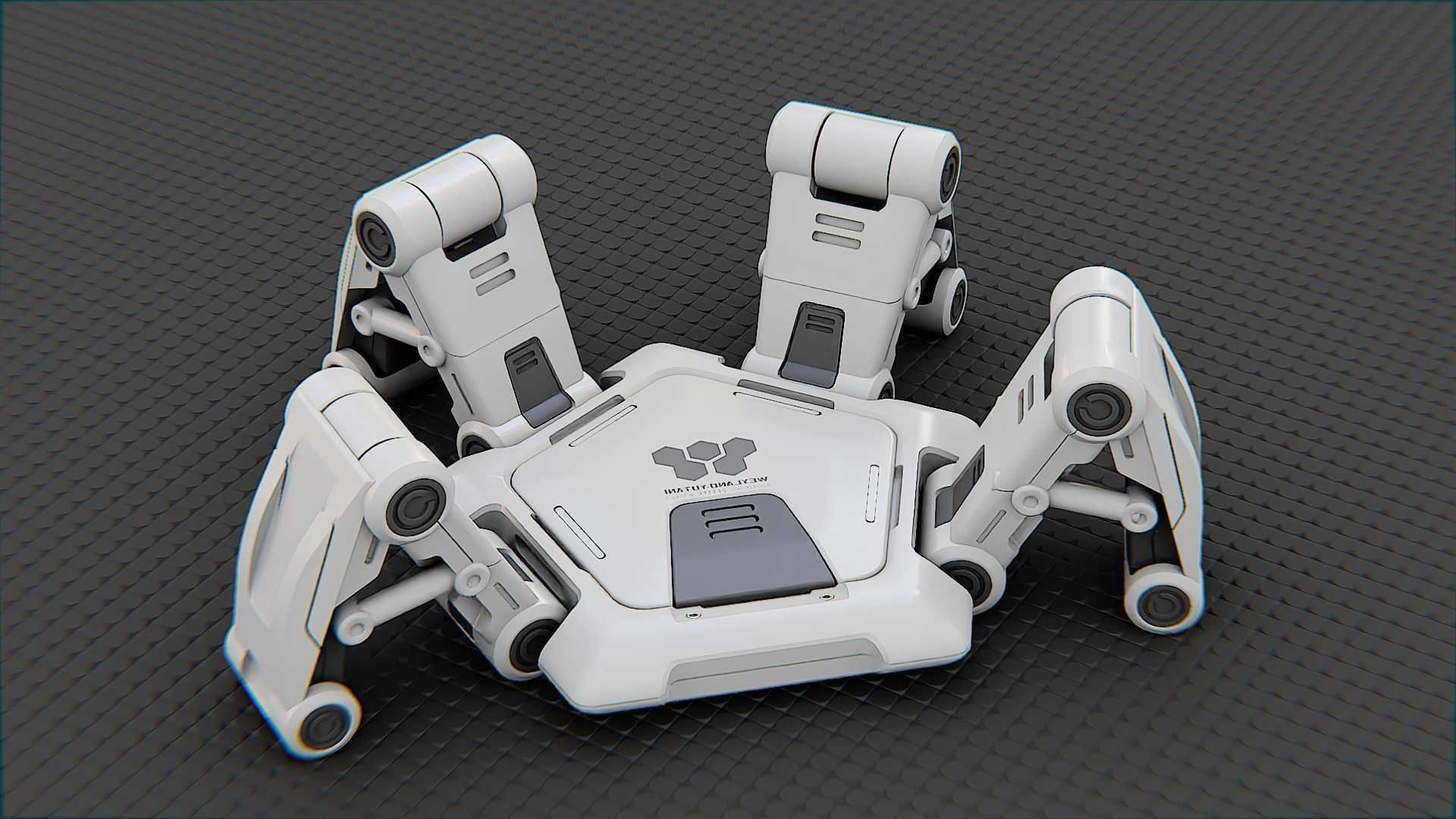 SPIDER BOT-XB-500 RIGGED 3D model_21