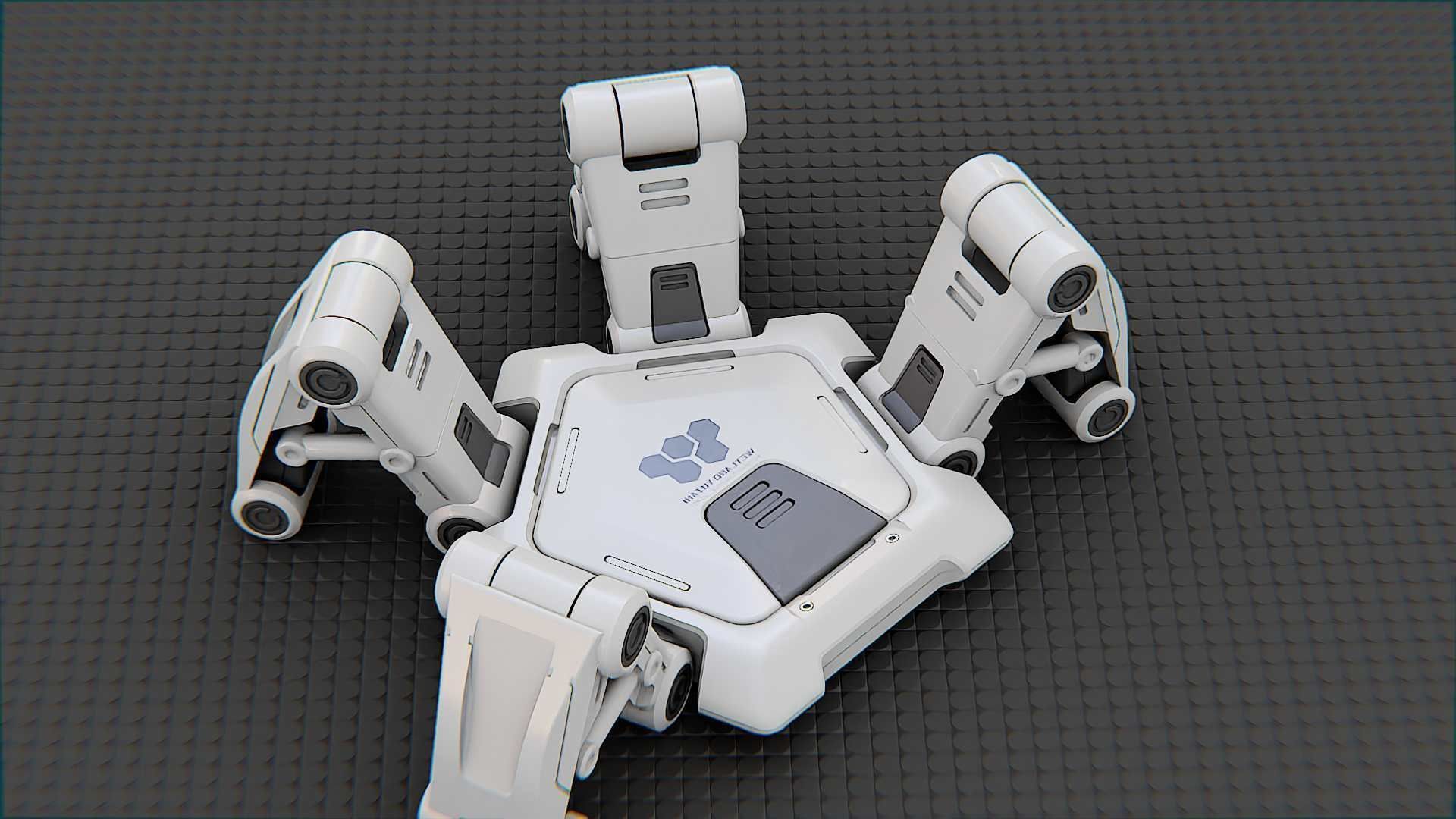 SPIDER BOT-XB-500 RIGGED 3D model_22