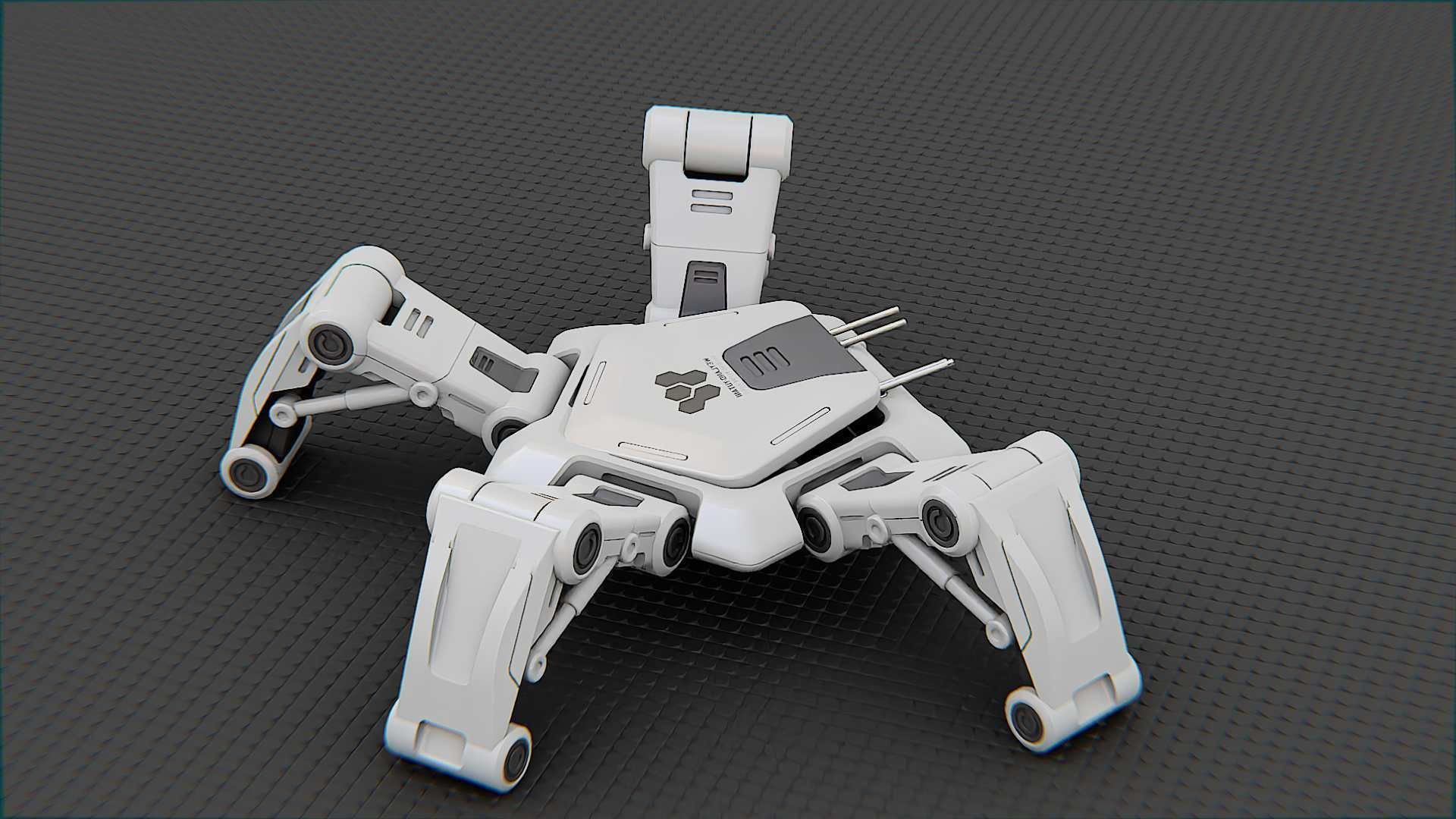 SPIDER BOT-XB-500 RIGGED 3D model_6