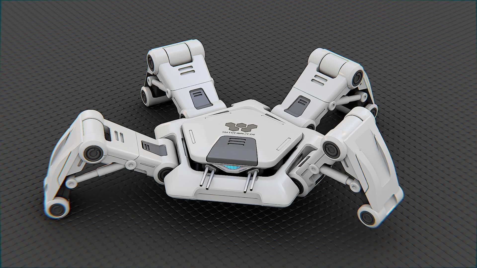 SPIDER BOT-XB-500 RIGGED 3D model_2