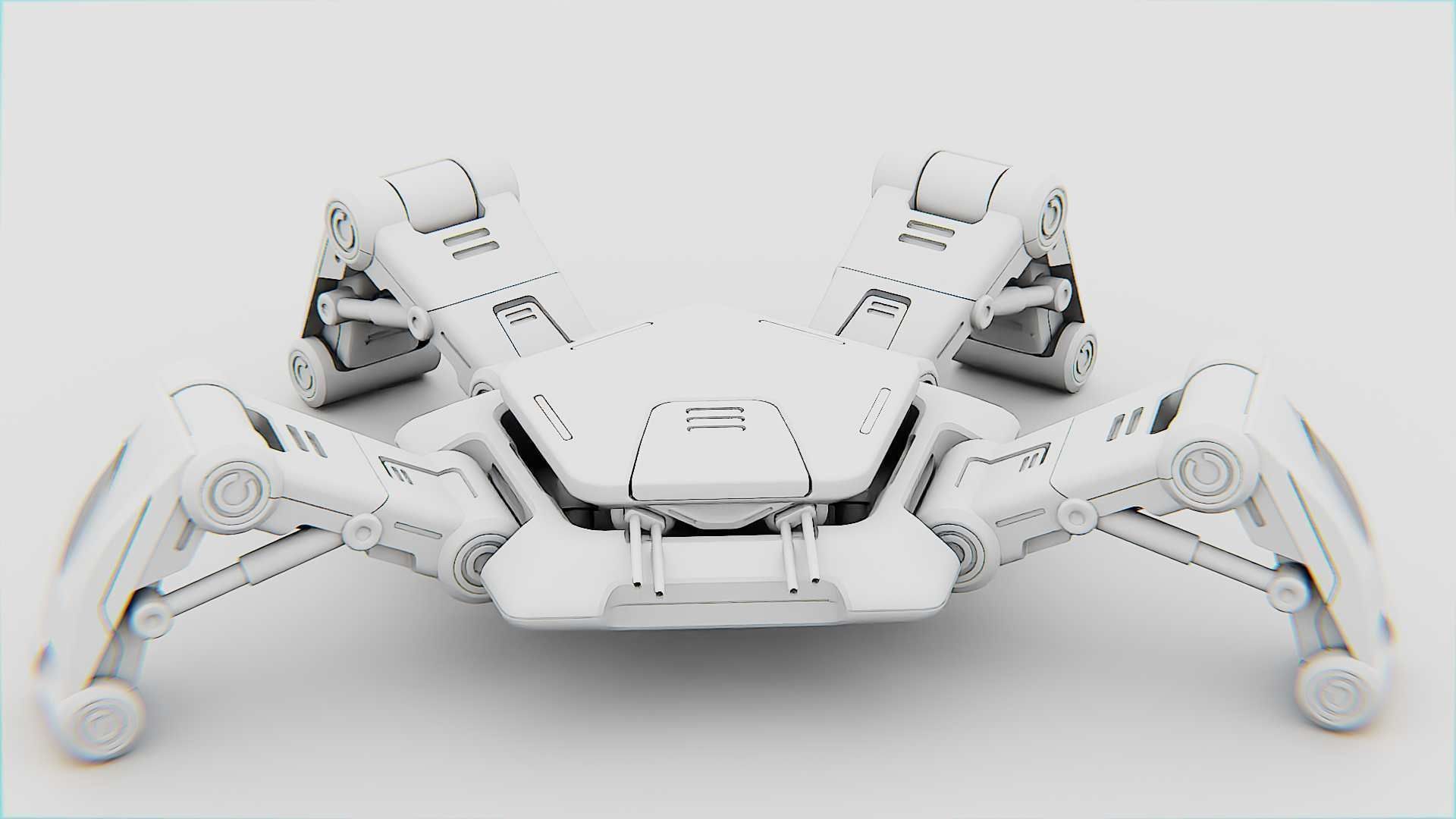 SPIDER BOT-XB-500 RIGGED 3D model_30