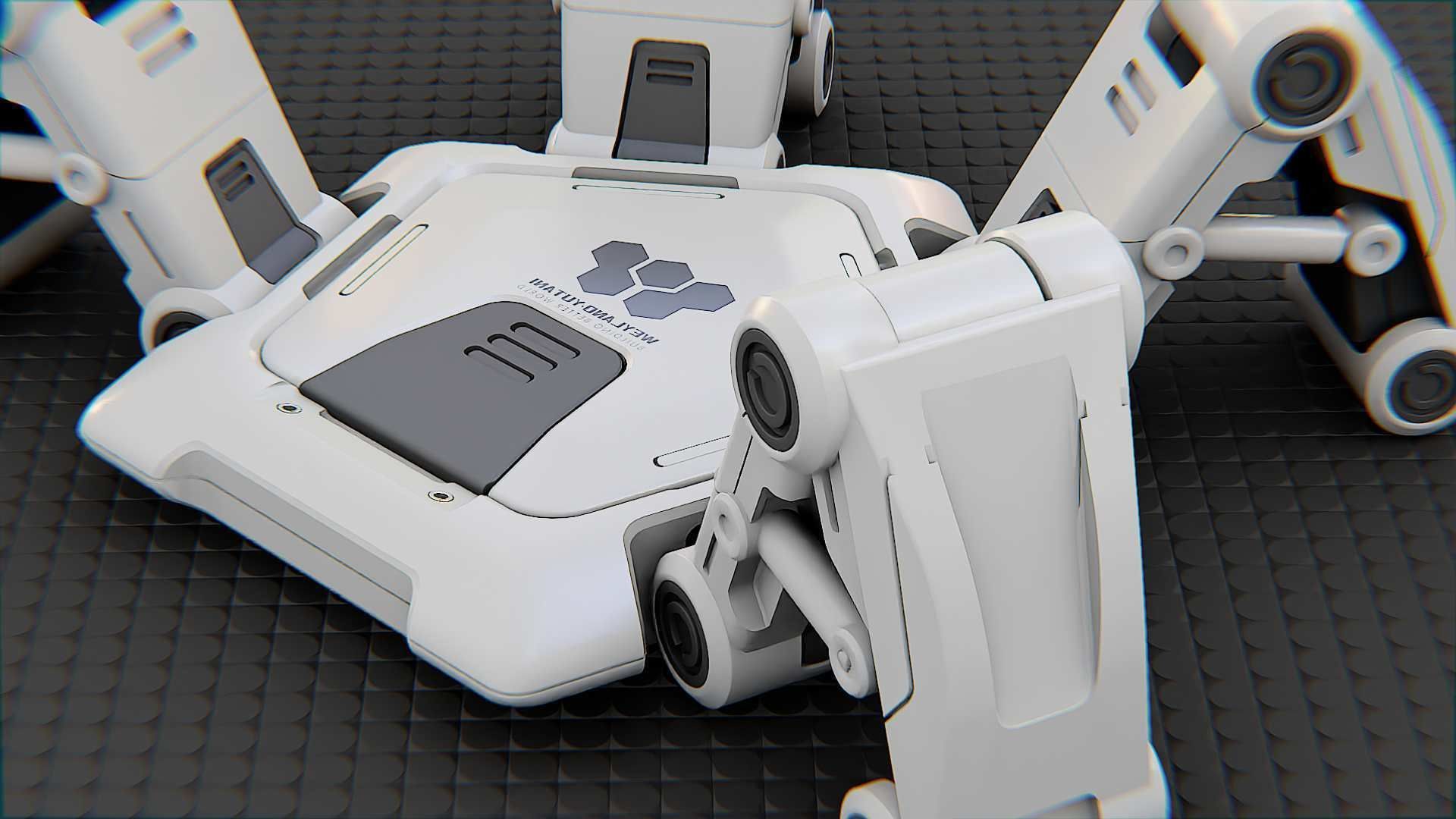 SPIDER BOT-XB-500 RIGGED 3D model_26