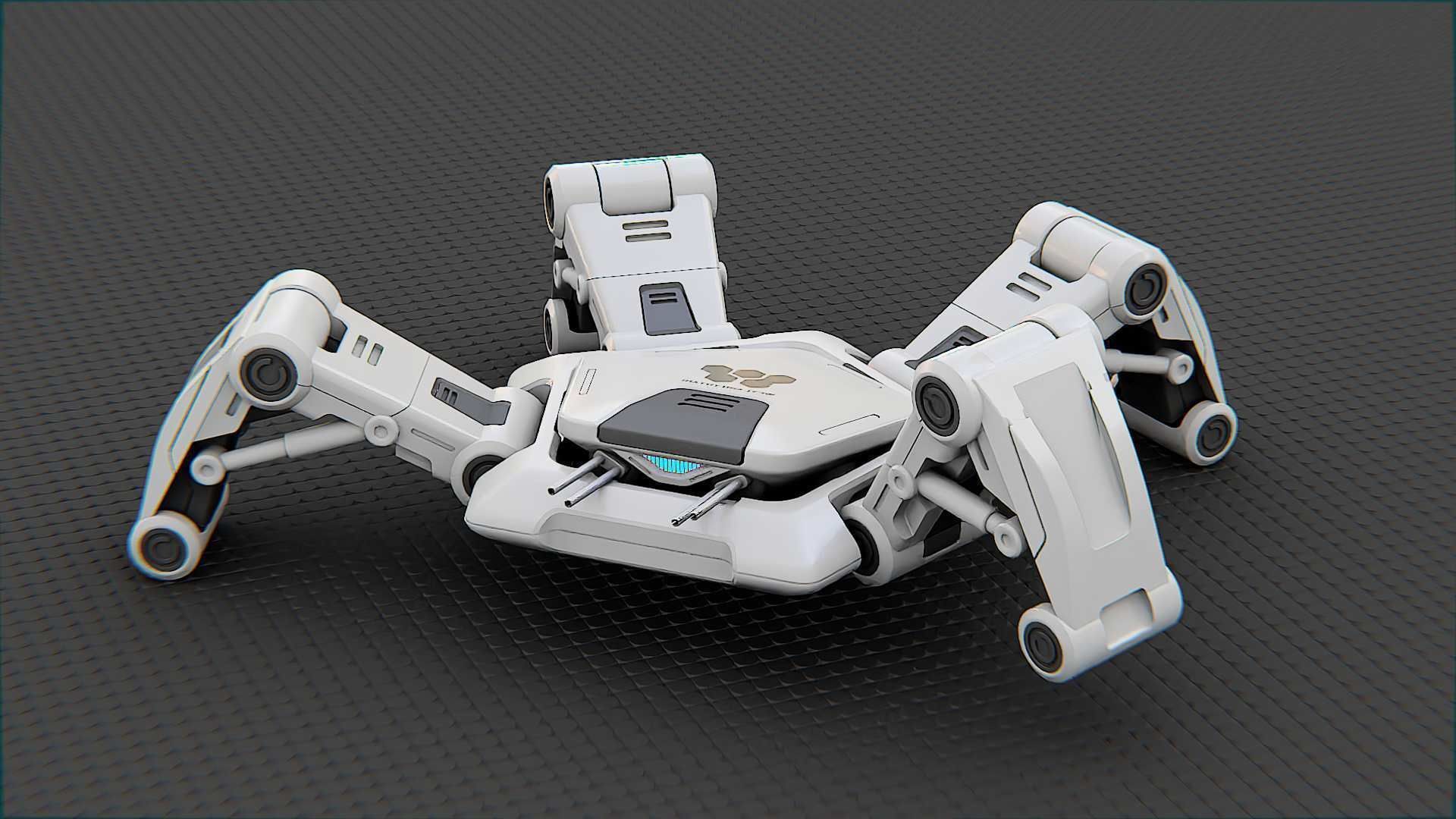 SPIDER BOT-XB-500 RIGGED 3D model_1