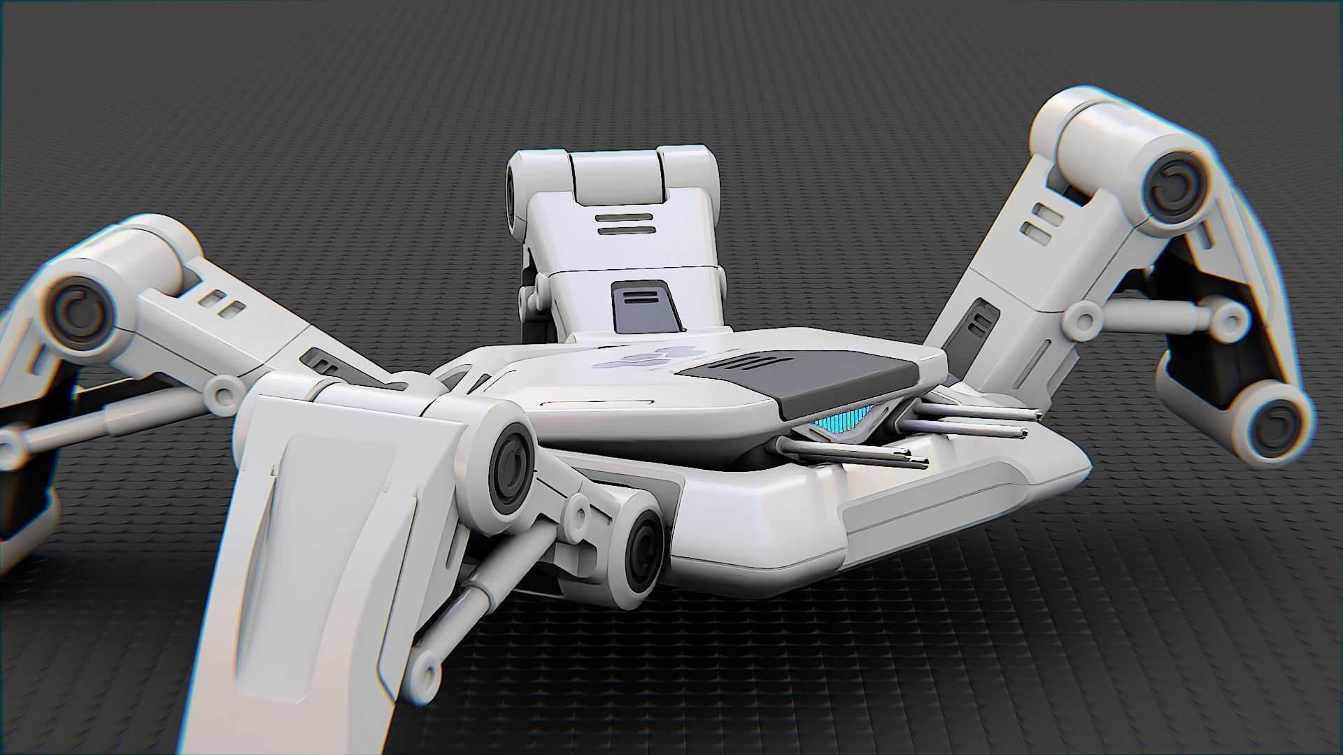 SPIDER BOT-XB-500 RIGGED 3D model_17