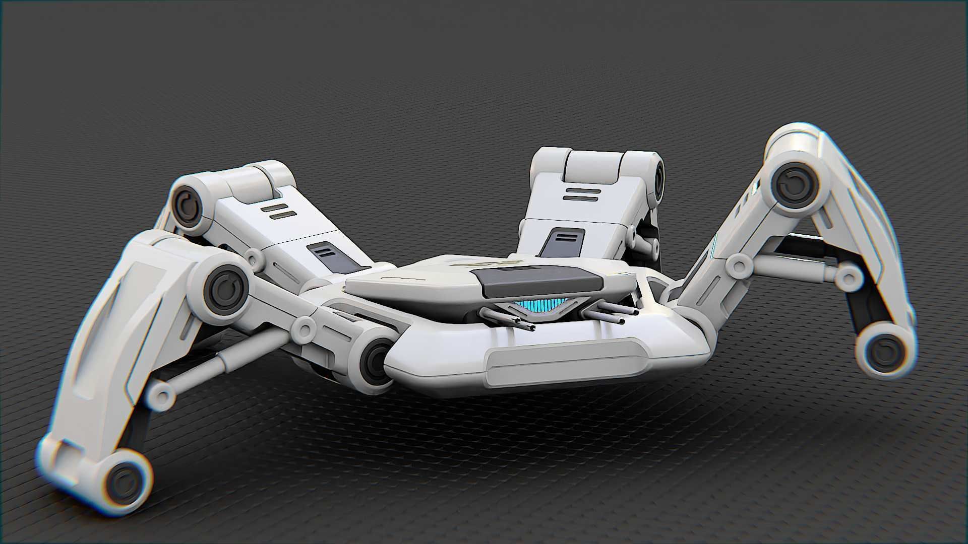 SPIDER BOT-XB-500 RIGGED 3D model_16