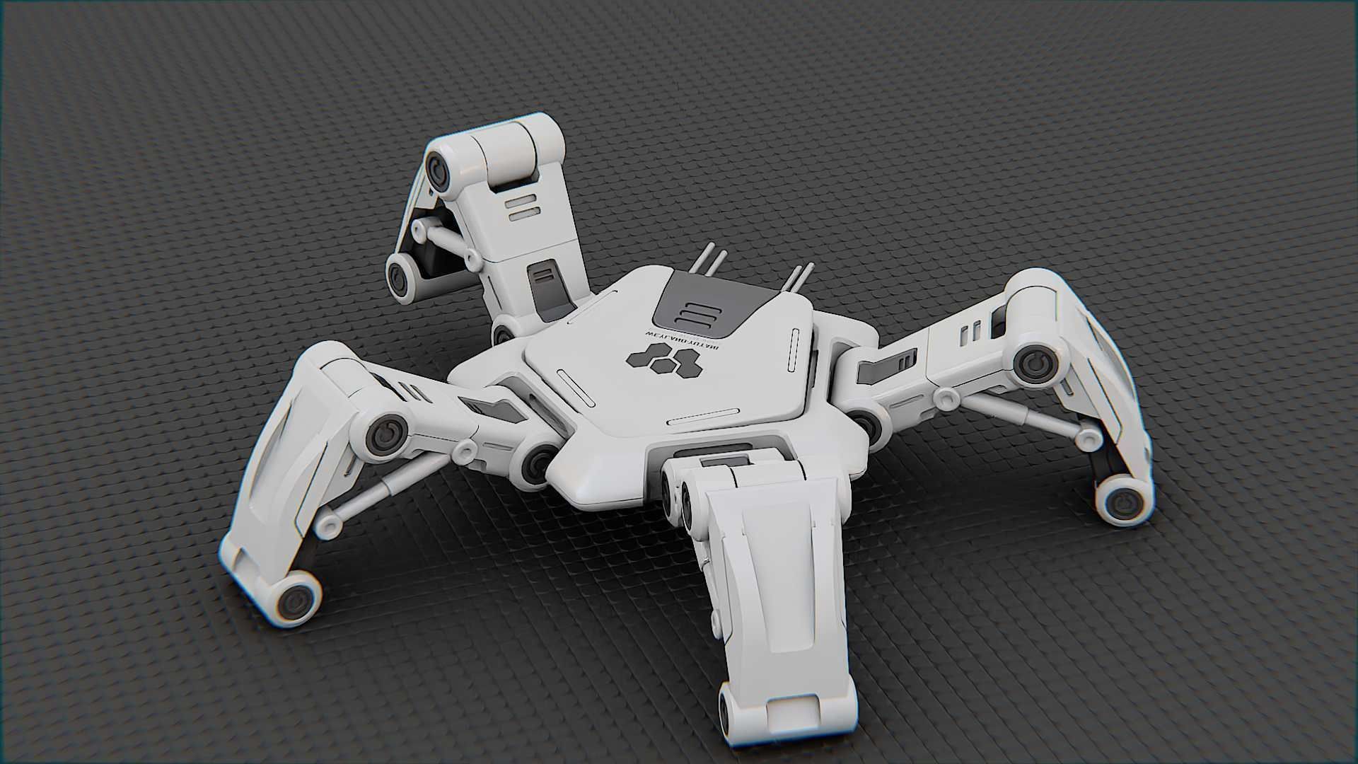 SPIDER BOT-XB-500 RIGGED 3D model_8