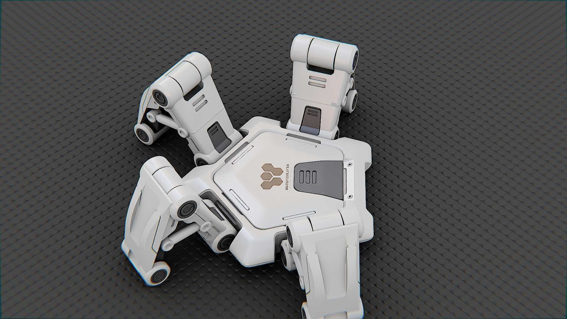 SPIDER BOT-XB-500 RIGGED 3D model_23