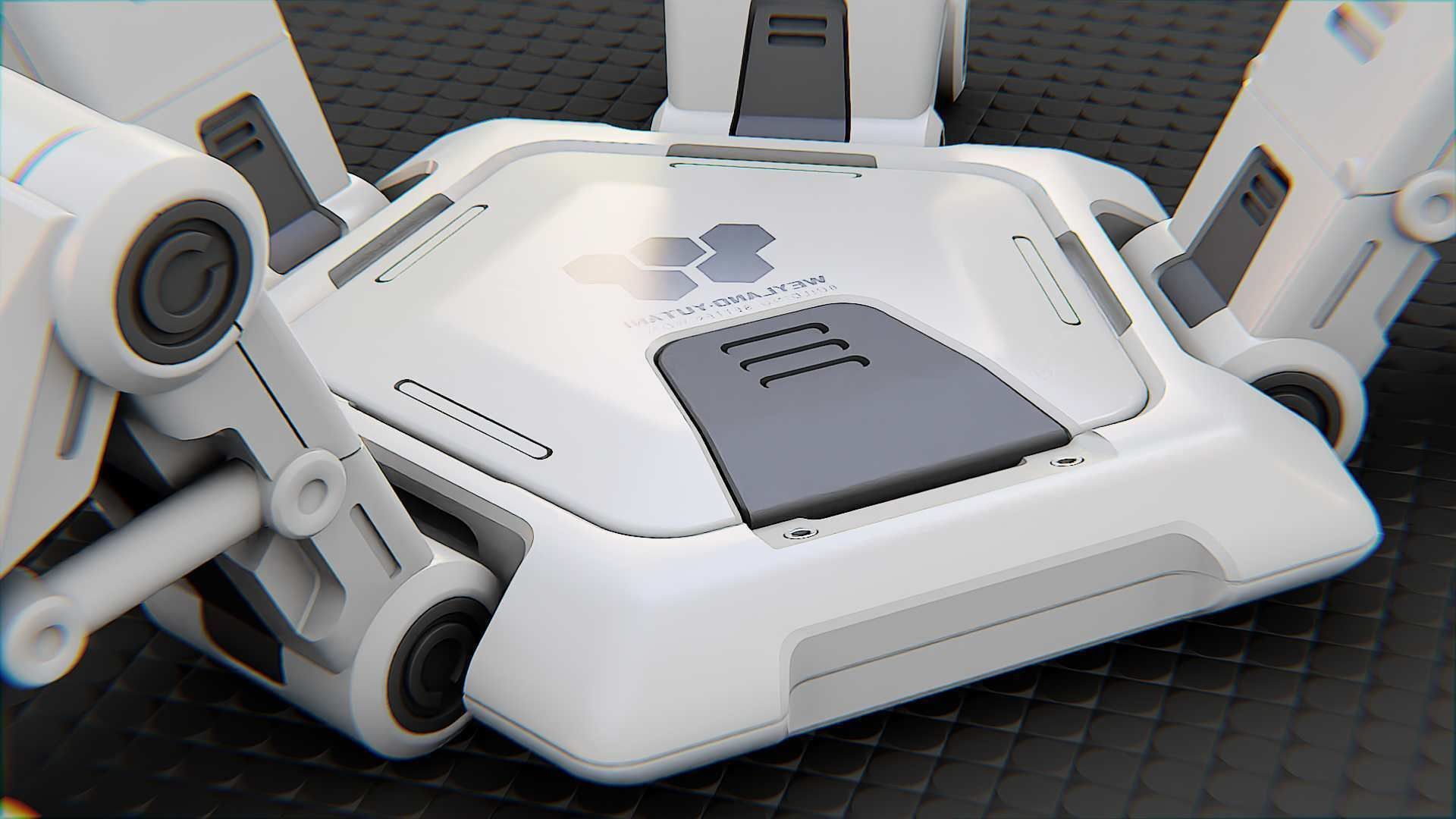 SPIDER BOT-XB-500 RIGGED 3D model_25