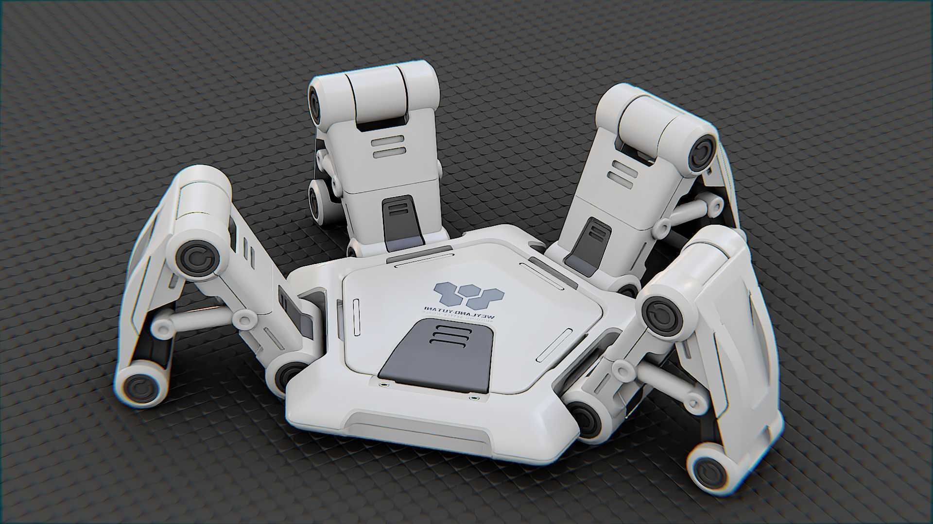 SPIDER BOT-XB-500 RIGGED 3D model_20
