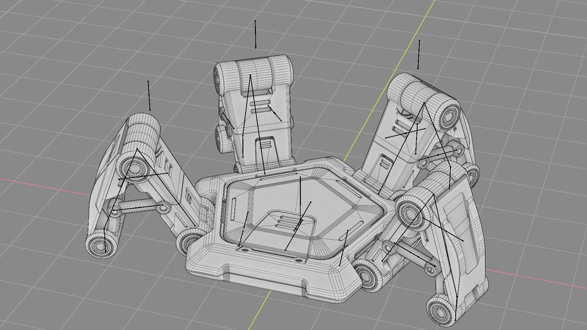 SPIDER BOT-XB-500 RIGGED 3D model_39