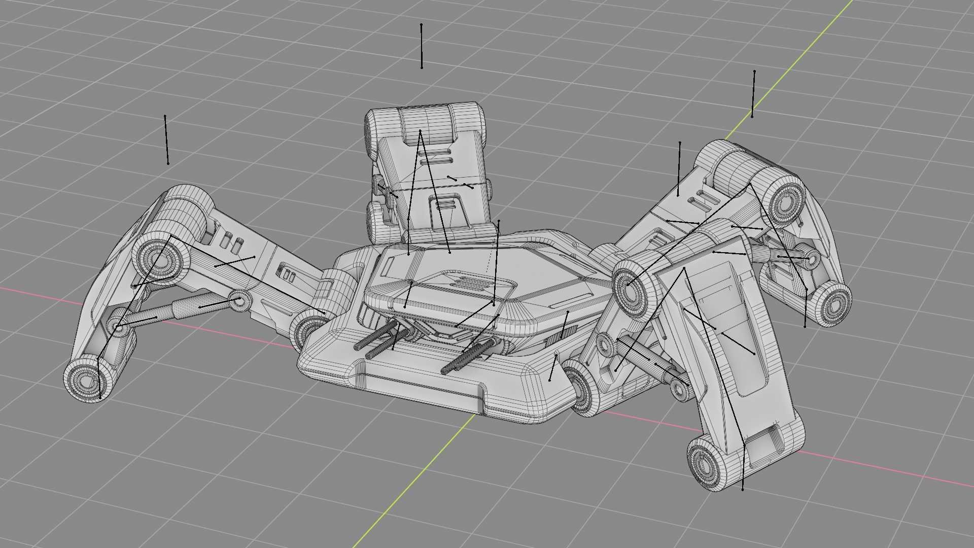 SPIDER BOT-XB-500 RIGGED 3D model_37