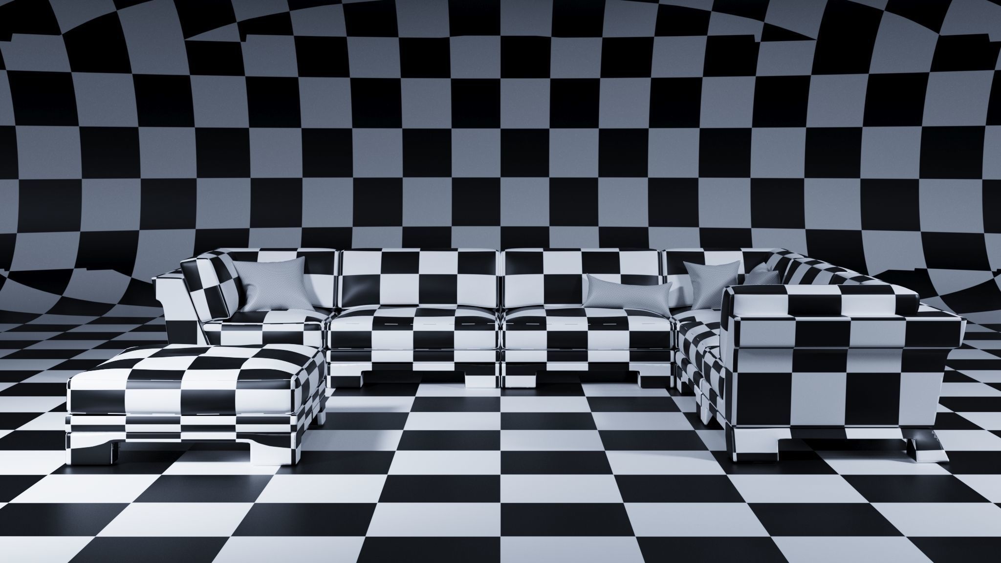 Patt Sofa by Charles Tassin - Pierre Frey 3D model_2