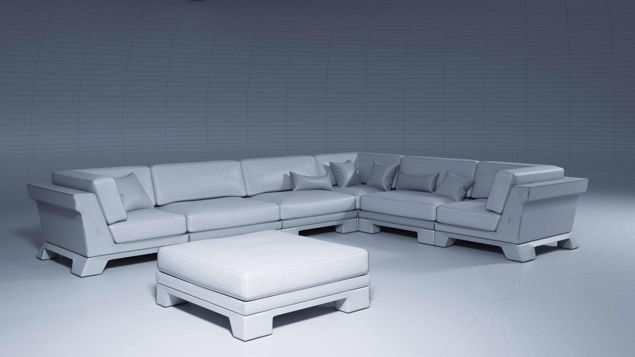 Patt Sofa by Charles Tassin - Pierre Frey 3D model_4