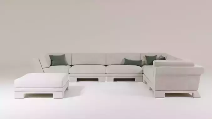 Patt Sofa by Charles Tassin - Pierre Frey