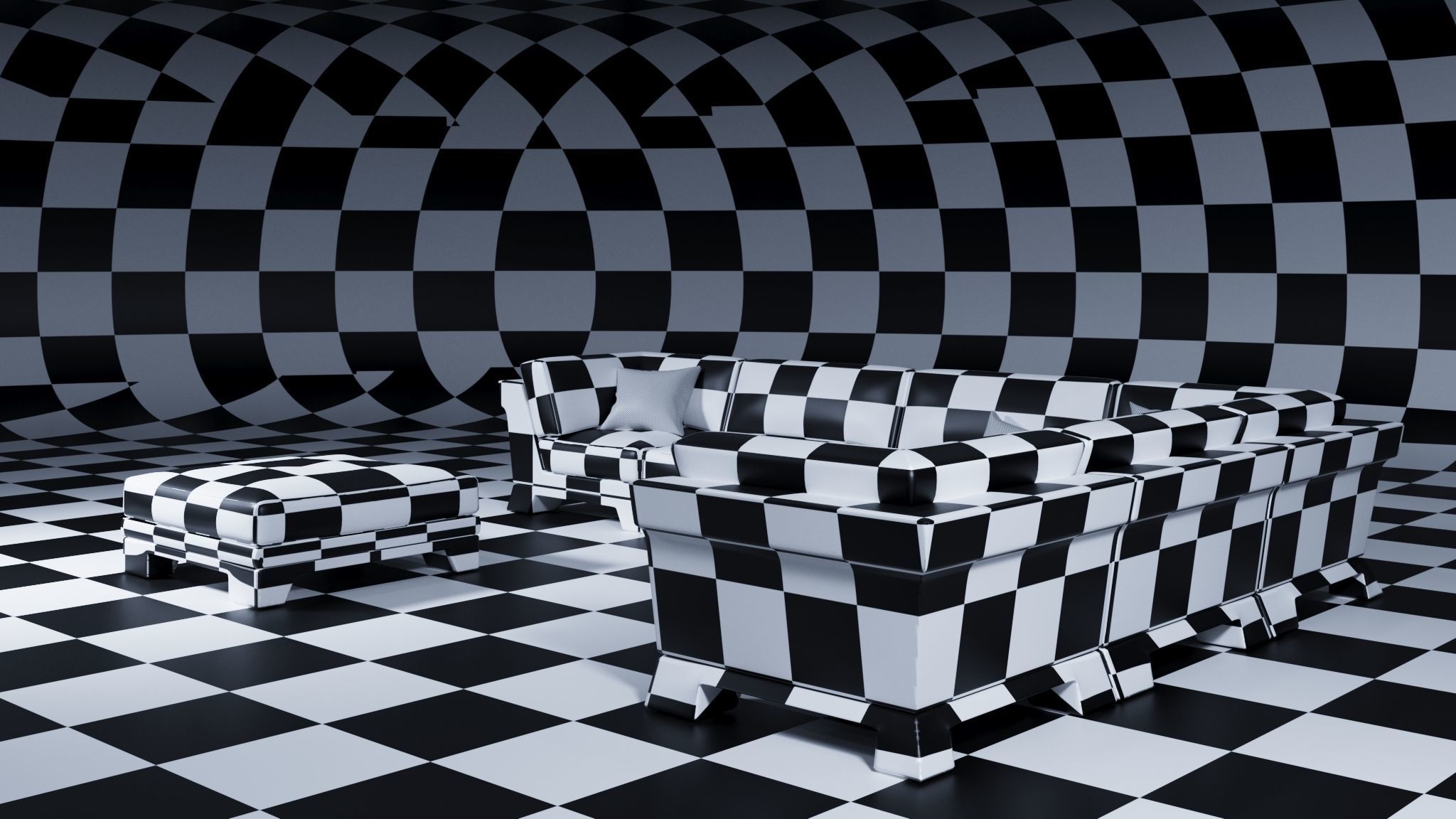 Patt Sofa by Charles Tassin - Pierre Frey 3D model_8