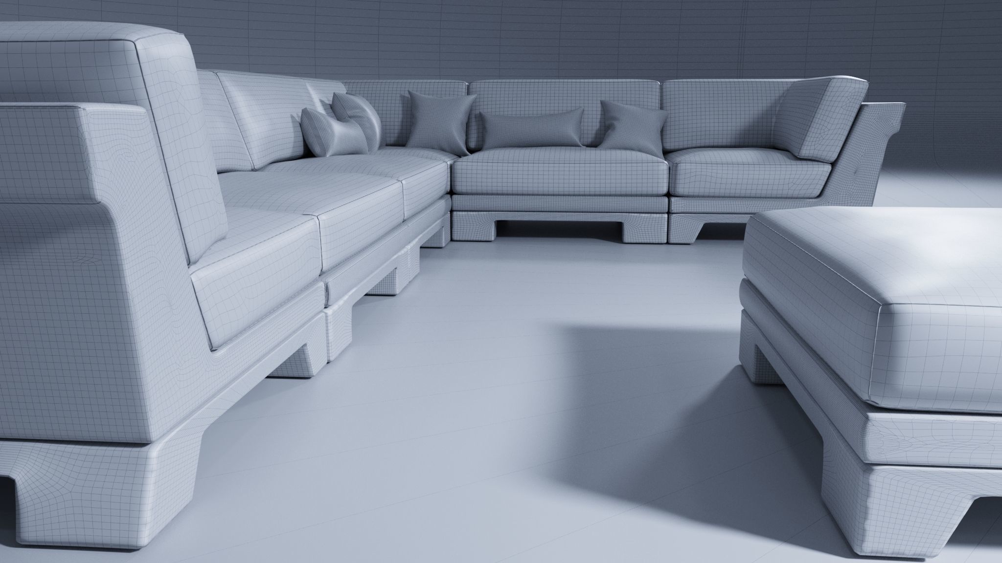 Patt Sofa by Charles Tassin - Pierre Frey 3D model_10