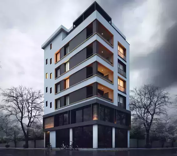 Two-sided apartment project