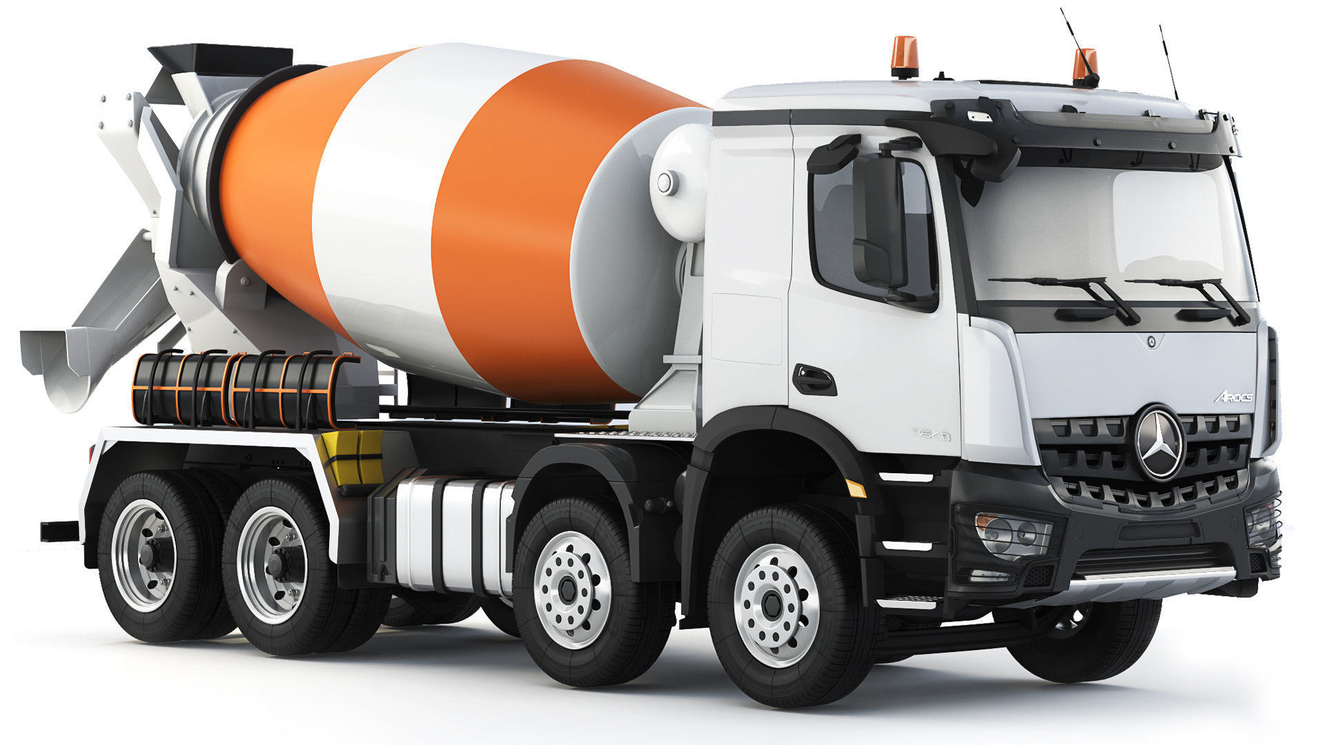 Mercedes-Benz Arocs 3540 Concrete Mixer 2022 3D model_6